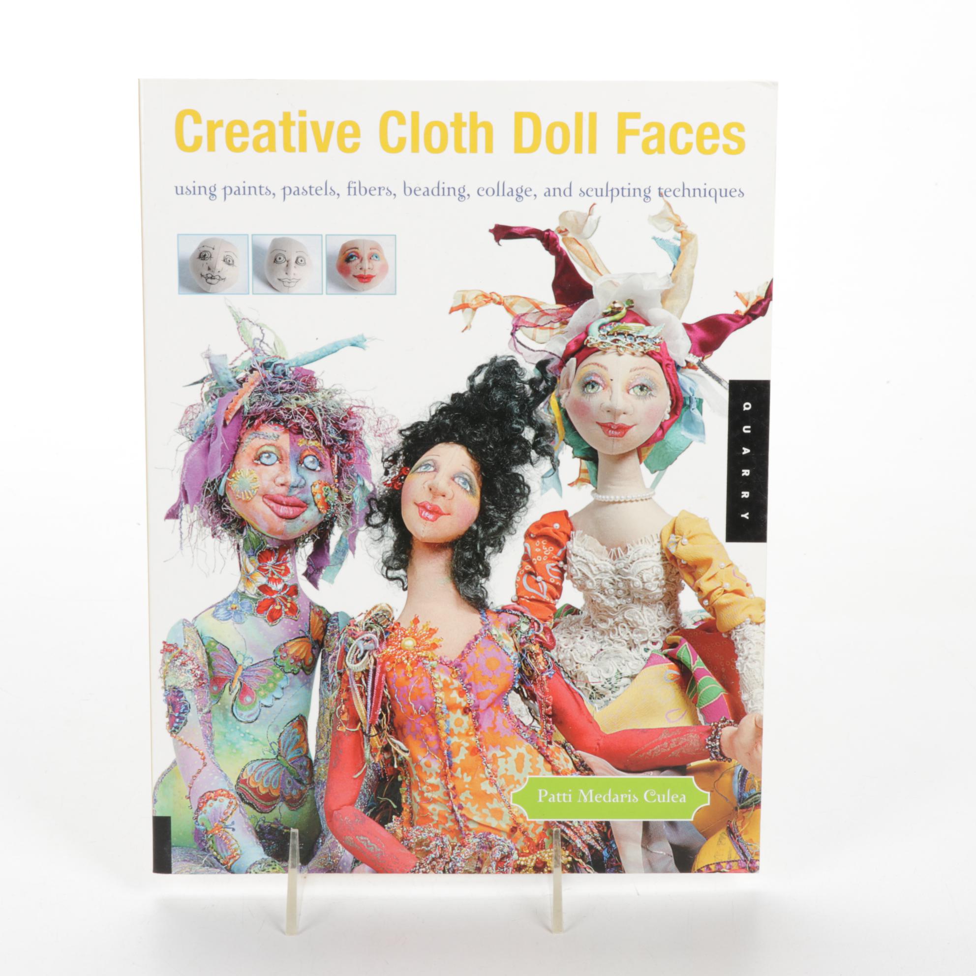 Jody Miller Rainbow Doll with Other Cloth Art Dolls and Book