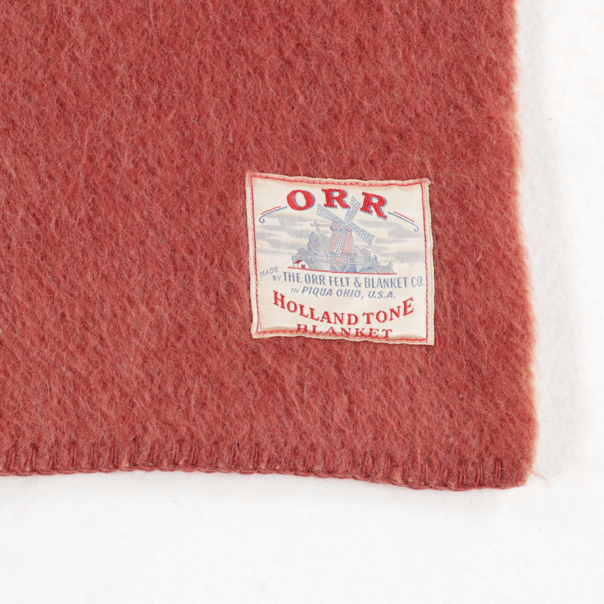 Orr Felt & Blanket Co. Holland Tone Wool Camp Blanket, Circa 1940