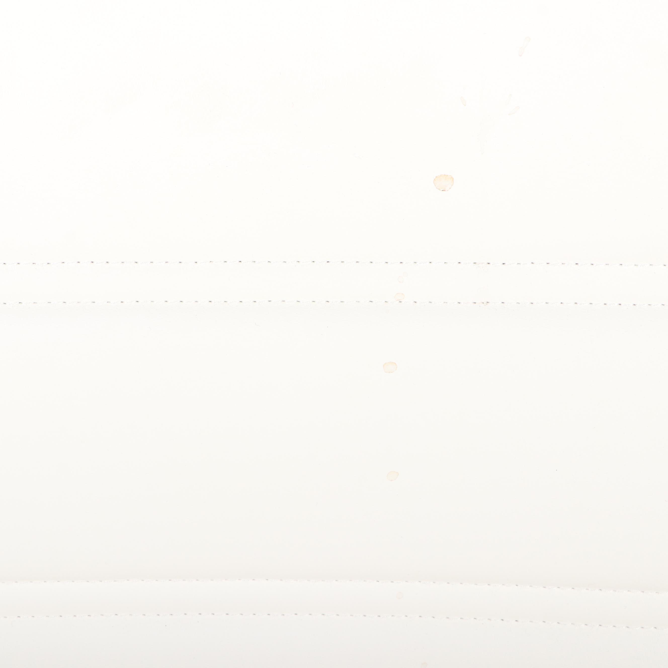 Pair of Belnick White Faux-Leather and Gold-Tone Metal Adjustable Desk Chairs