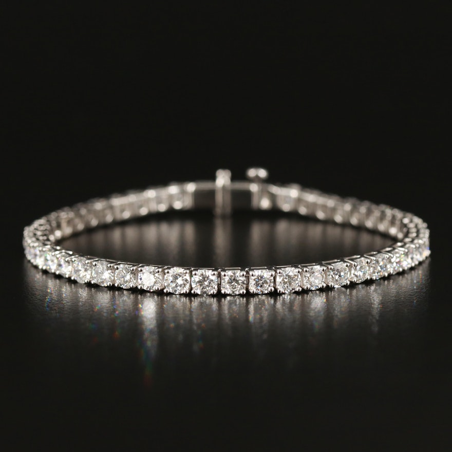 14K 9.82 CTW Lab Grown Diamond Line Bracelet