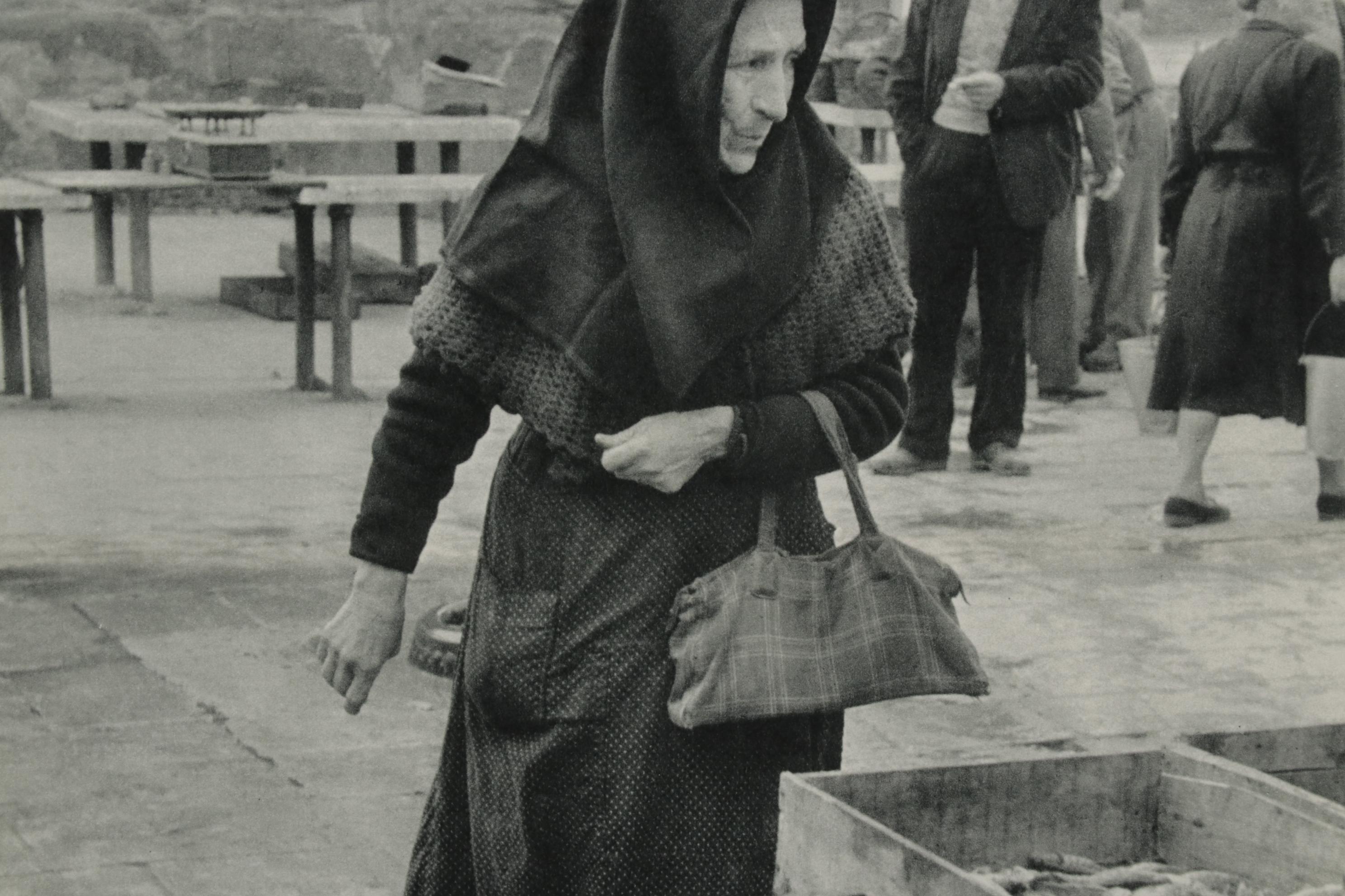 Henri Cartier-Bresson Rotogravure of Fish Market From "The Europeans," 1955