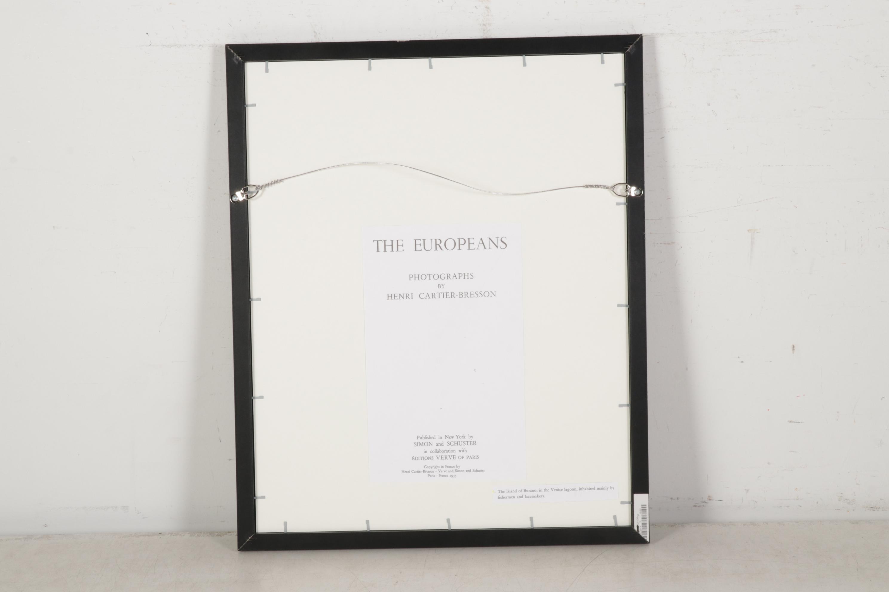 Henri Cartier-Bresson Rotogravure of Fish Market From "The Europeans," 1955