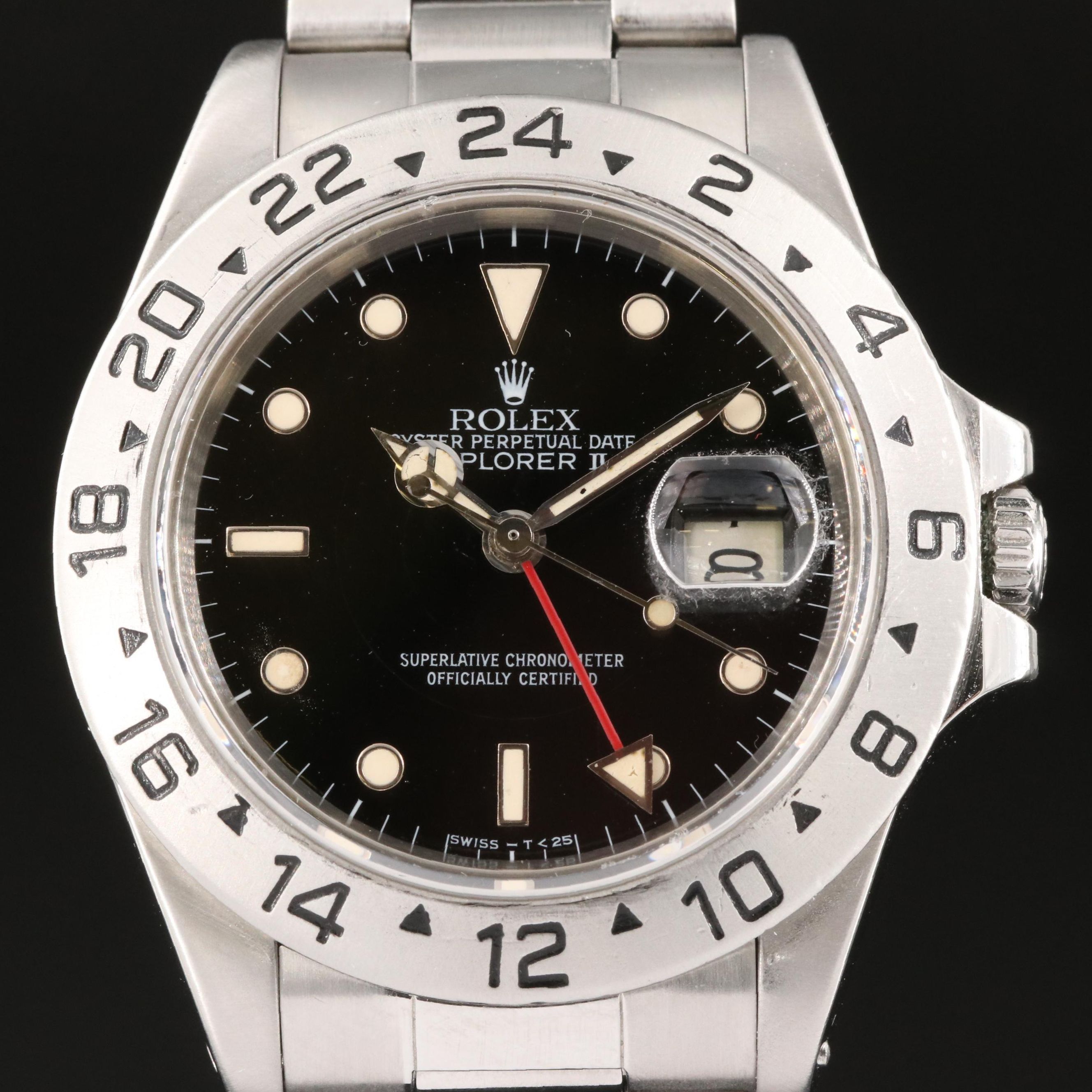 1984 Rolex Explorer II Black Dial Stainless Steel Watch