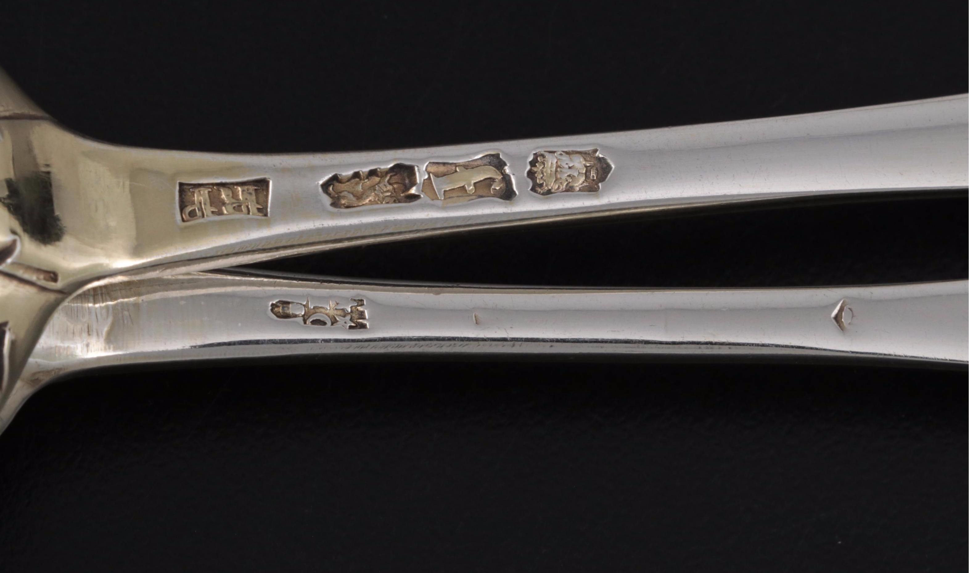 Richard Pargeter and Isaac Callard Georgian Sterling Silver Berry Spoons