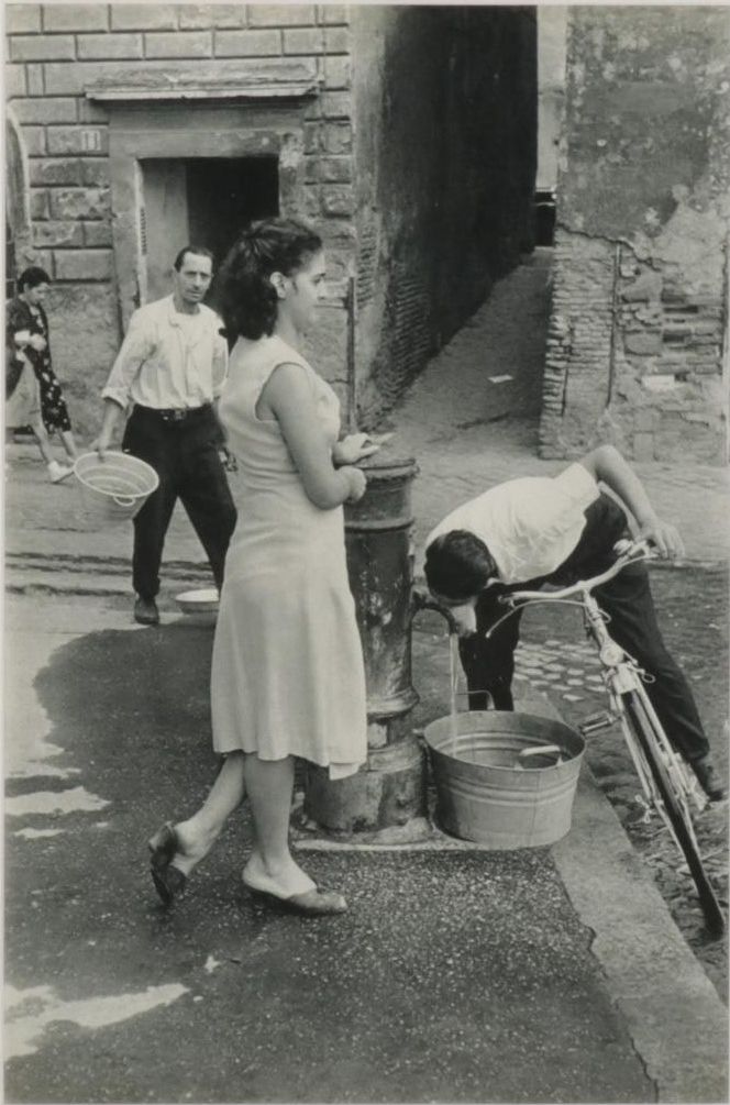 Henri Cartier-Bresson Rotogravure of Rome Street From "The Europeans," 1955