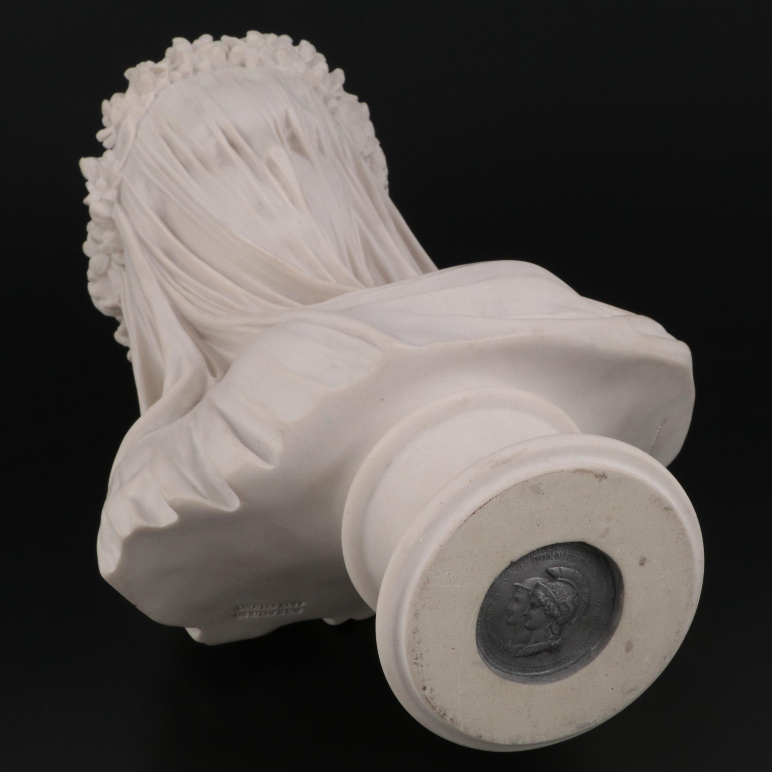 Contemporary Composite Marble Sculpture "The Bride" After Raffaelle Monti