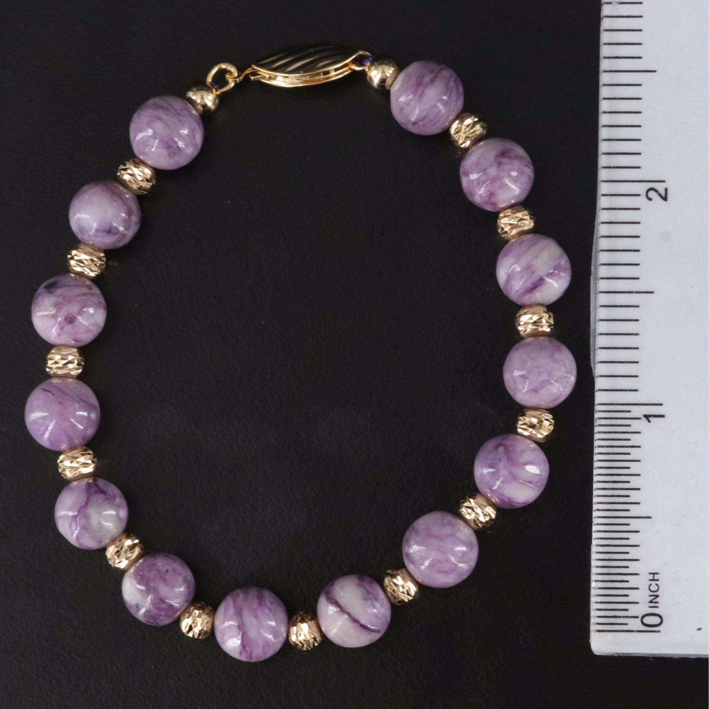 Sterling Bracelets and Heart Anklet Including Diamond, Jasper and Quartzite