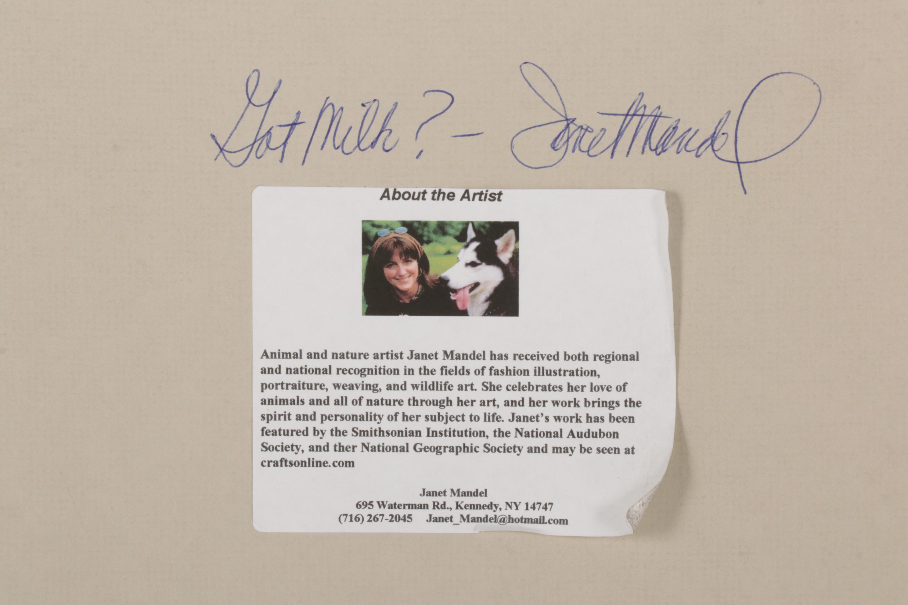 Janet Mandel Digital Print "Got Milk?," 21st Century