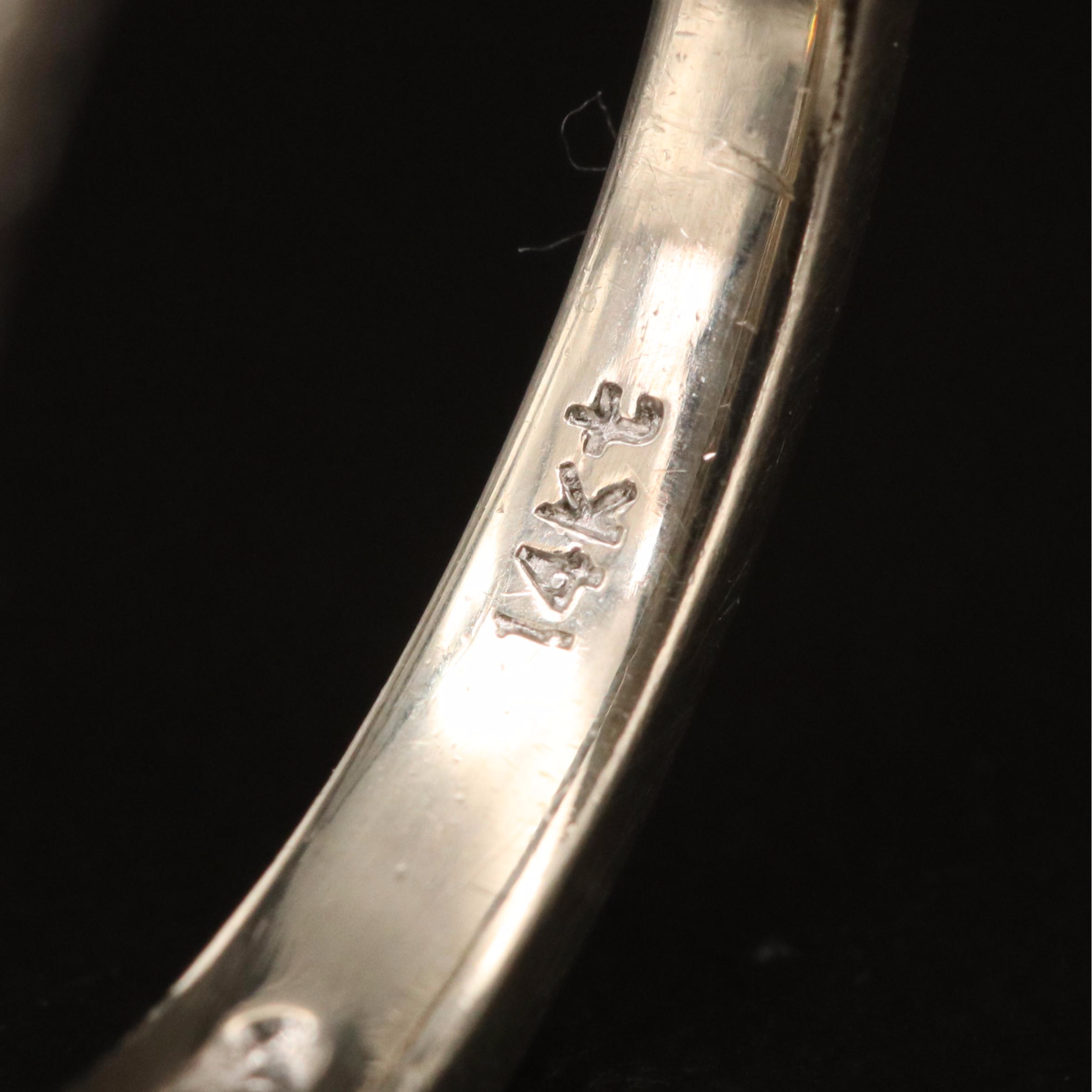 14K 3.32 CTW Lab Grown Diamond Ring with Platinum Head Including  IGI Report