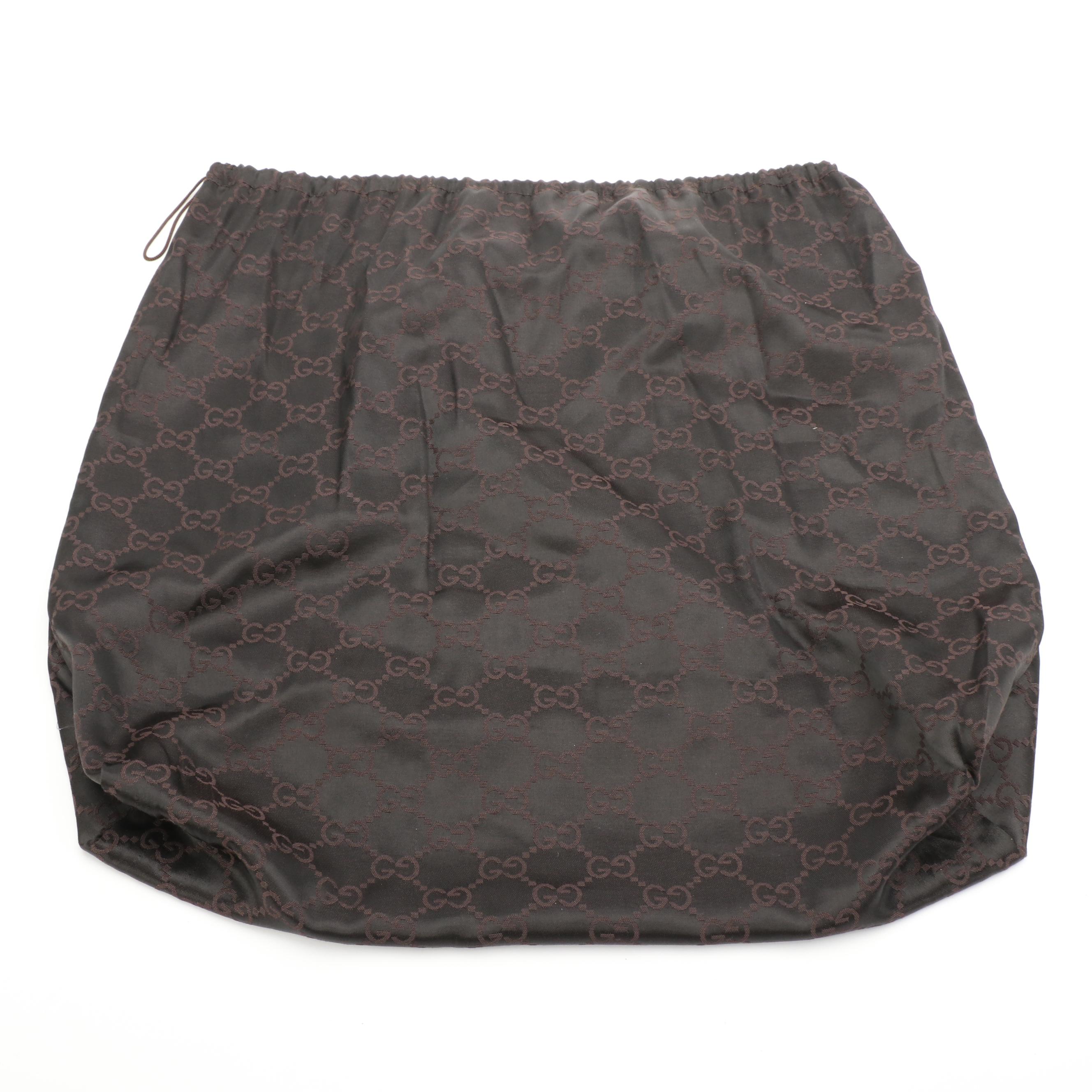 Gucci Rigid Tote Bag in Dark Tan Cinghiale Leather