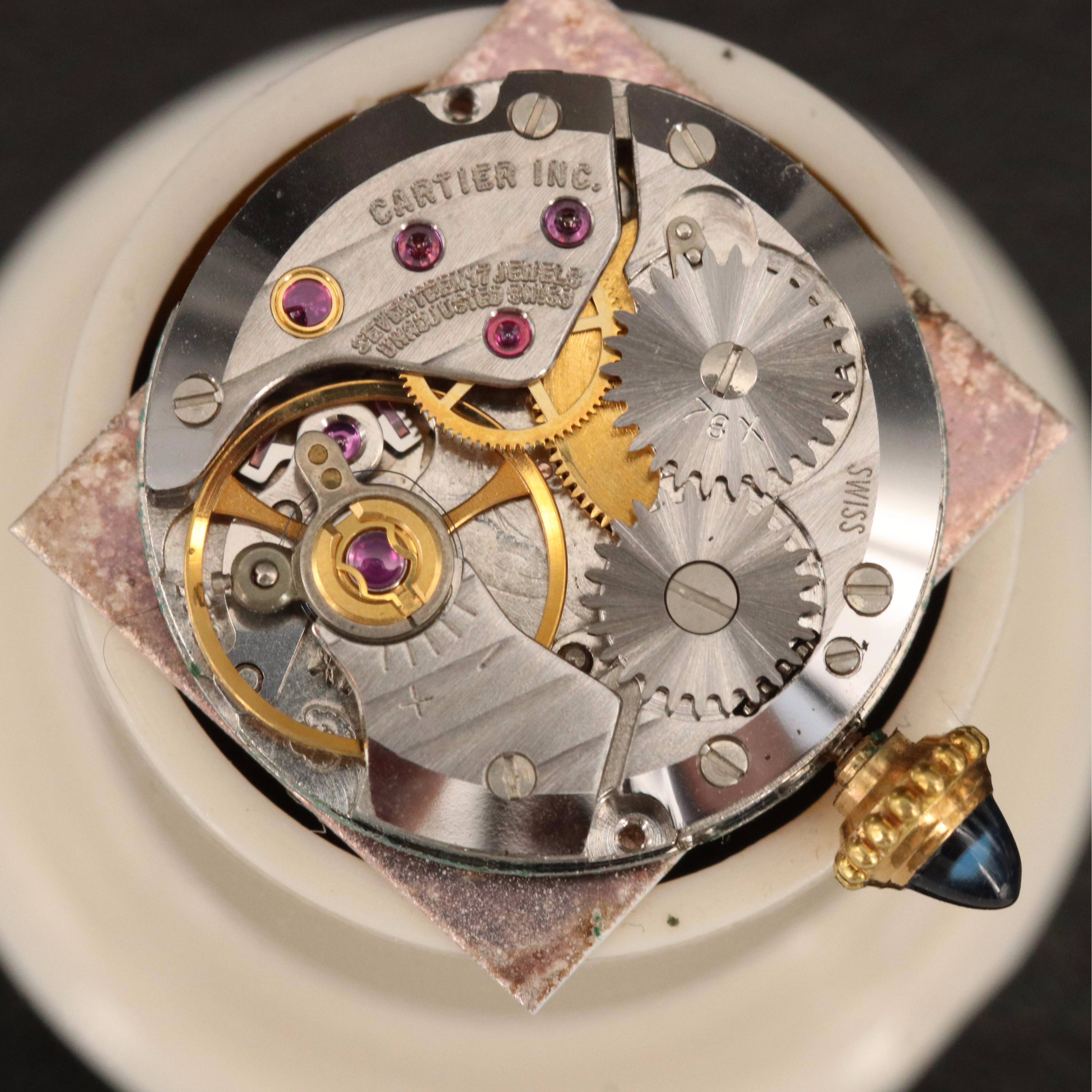 Cartier 18K Tank Stem Wind Watch