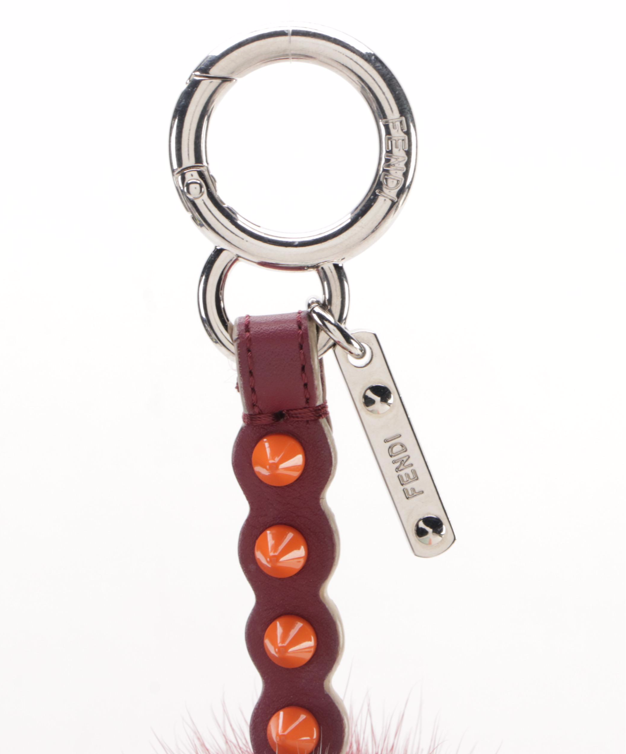 Fendi Mink Fur and Leather Ice Cream Cone Bag Charm