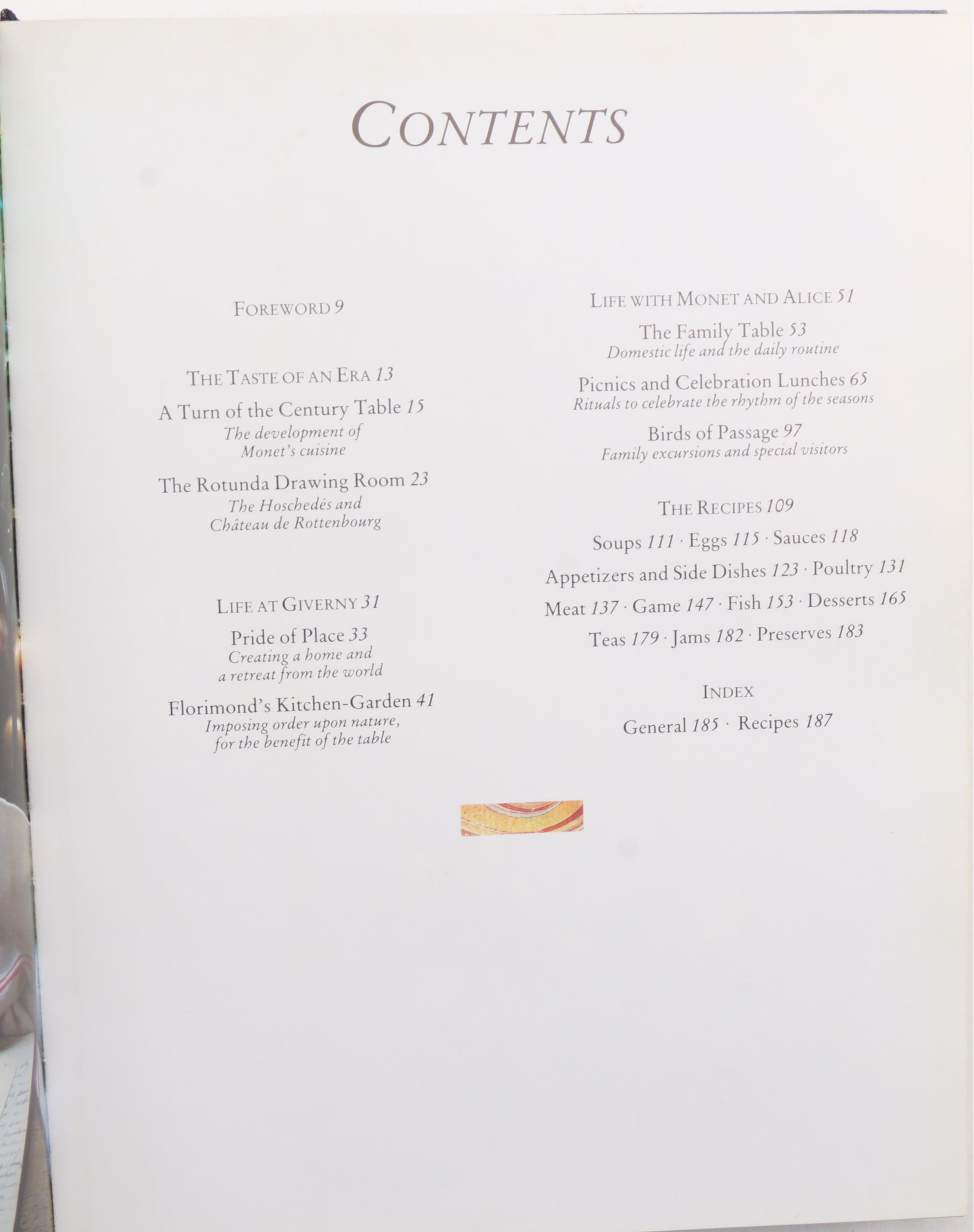 "Monet’s Table: The Cooking Journals of Claude Monet" by Claire Joyes, 1989