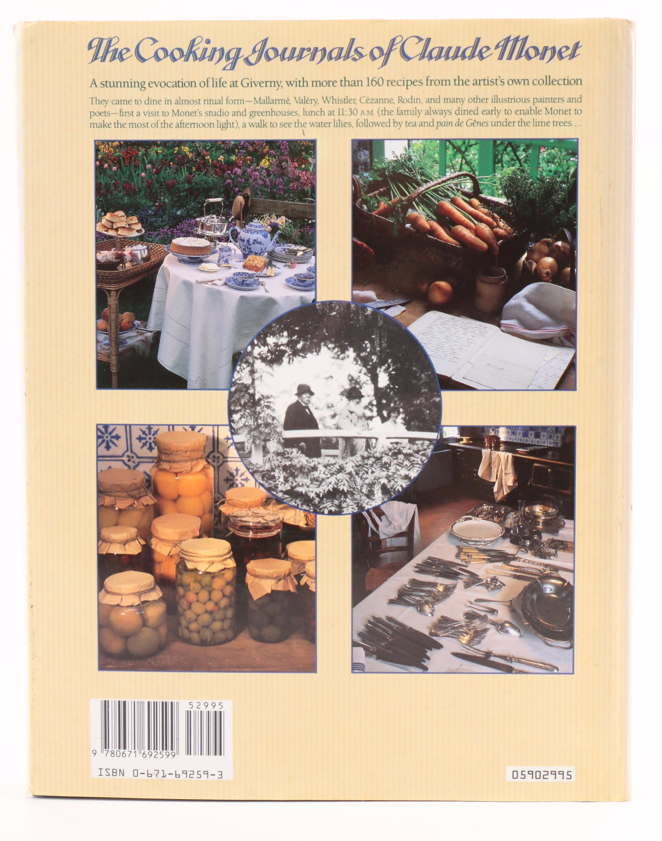 "Monet’s Table: The Cooking Journals of Claude Monet" by Claire Joyes, 1989