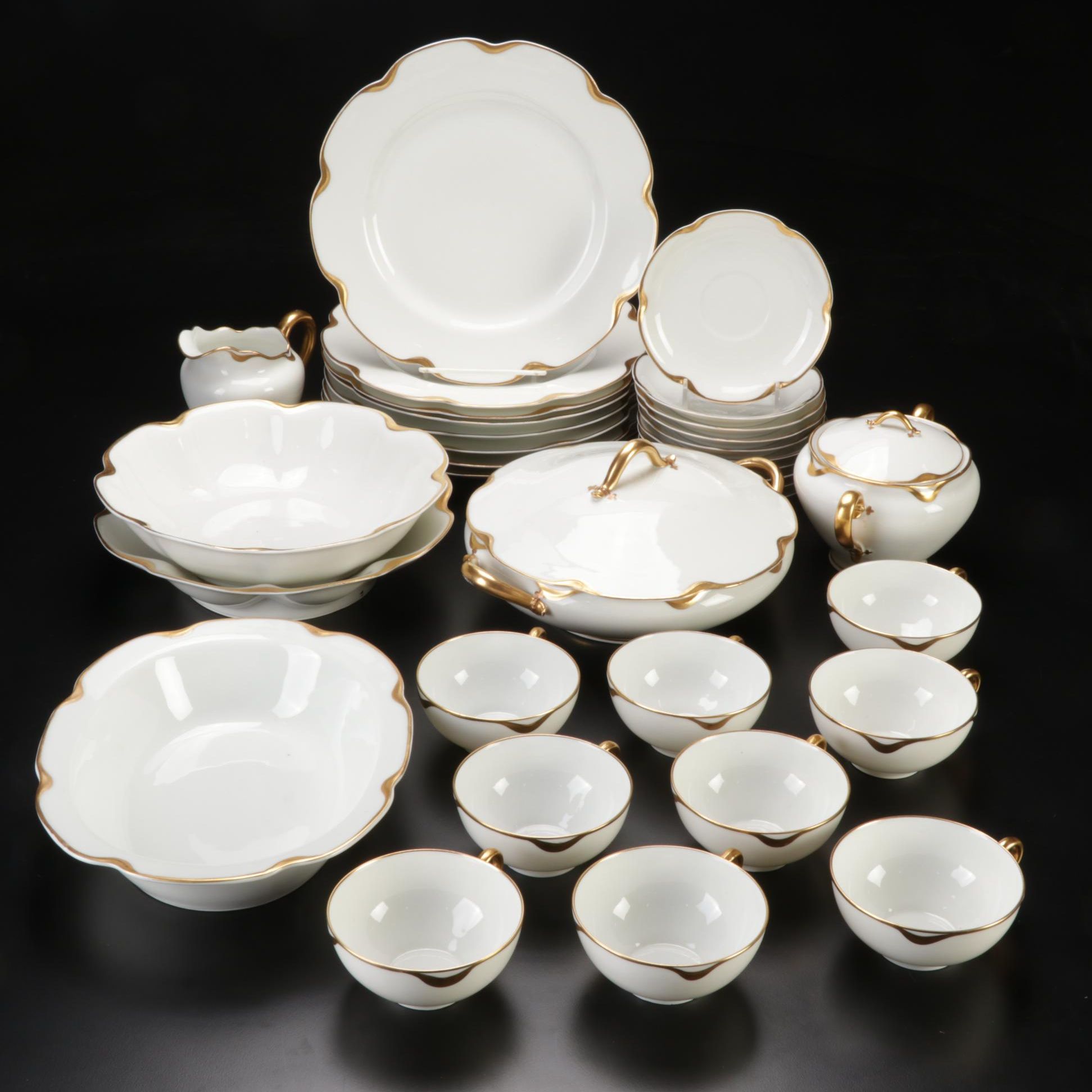Haviland "Silver Anniversary" Limoges Gilt Porcelain Dinnerware, 1902–1931