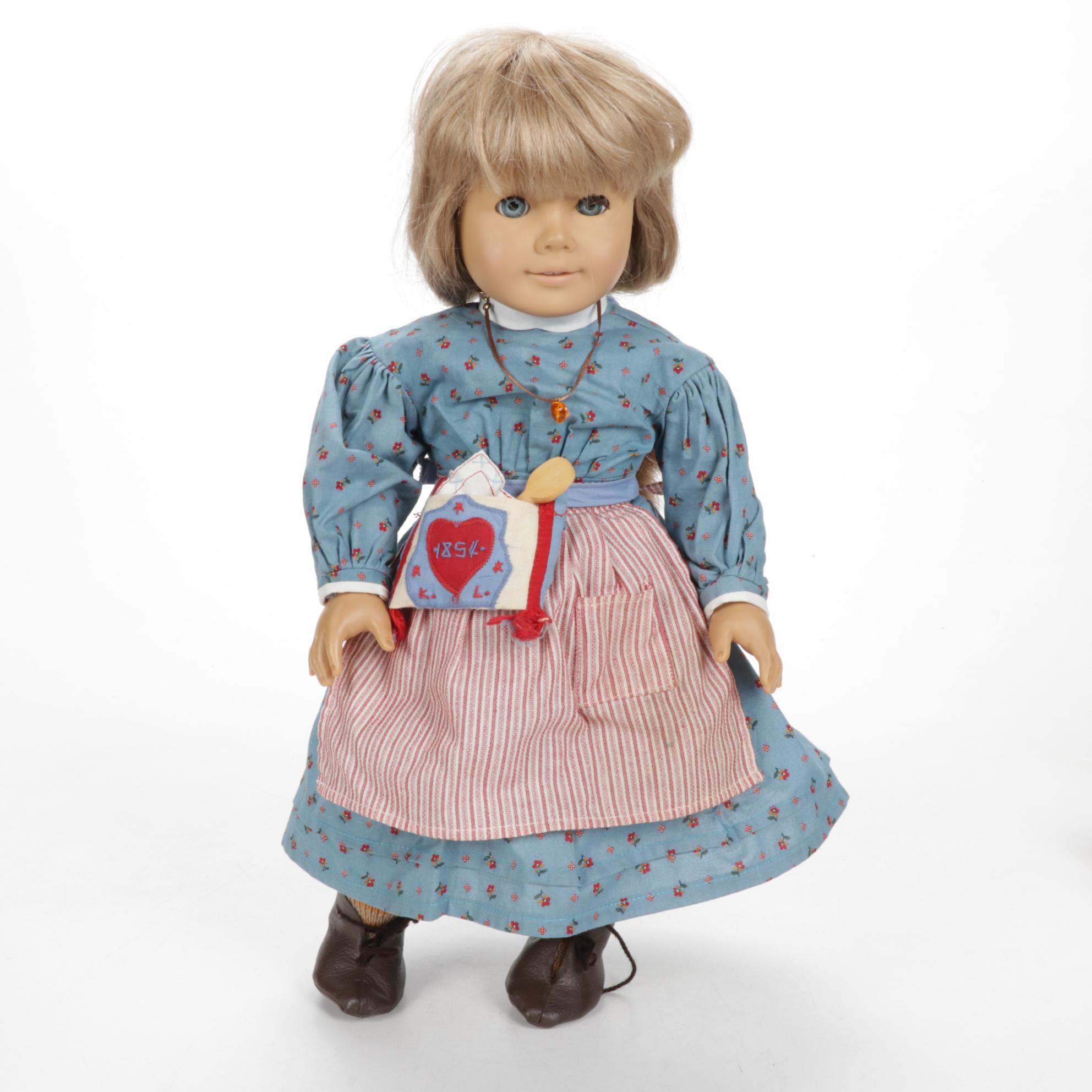 American Girl Doll Kirsten with Book, Pleasant Company Clothing and Furniture