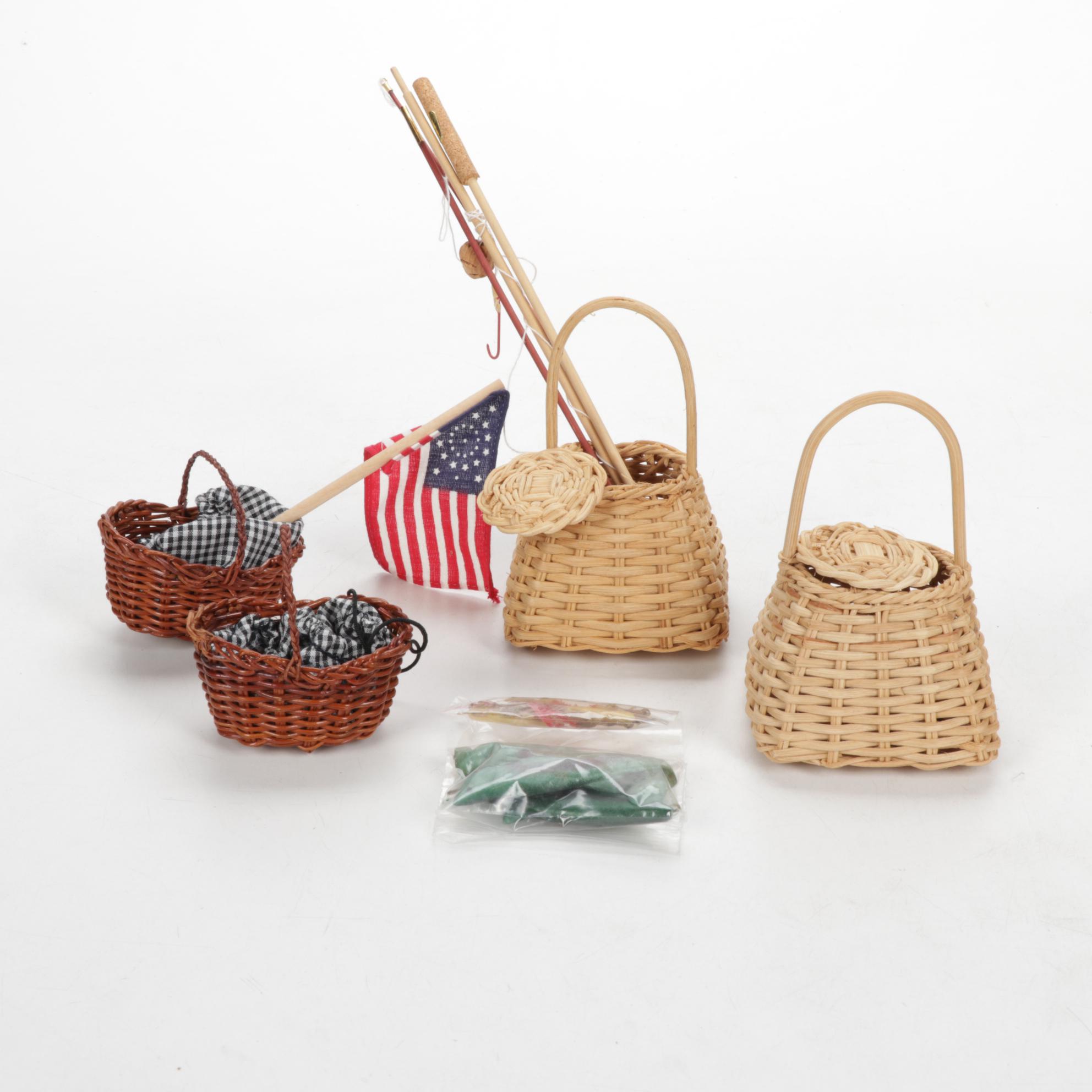 American Girl Doll Kirsten with Book, Pleasant Company Clothing and Furniture