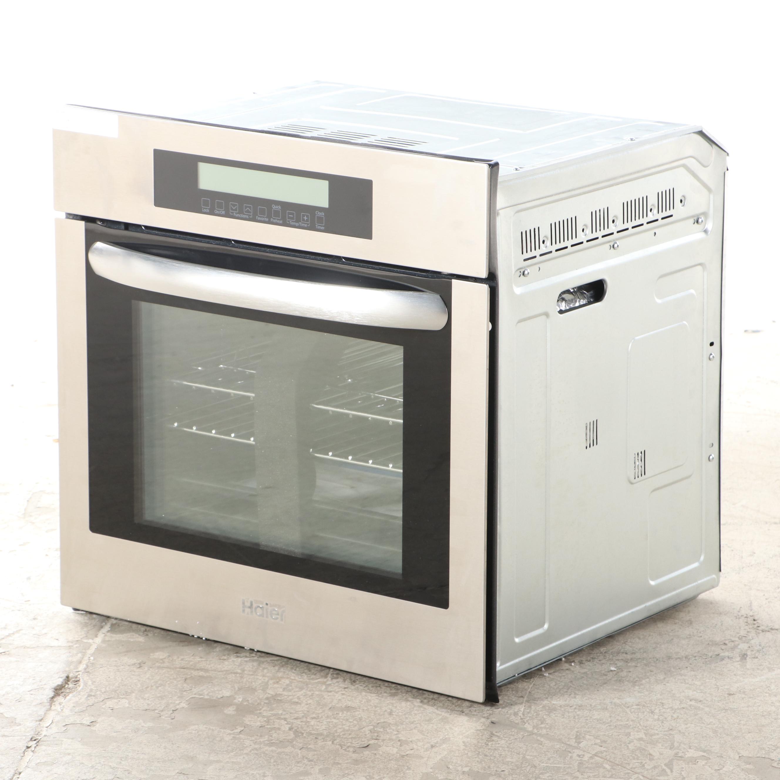 Haier 24" Stainless Steel Built-In Single Electric Convection Wall Oven