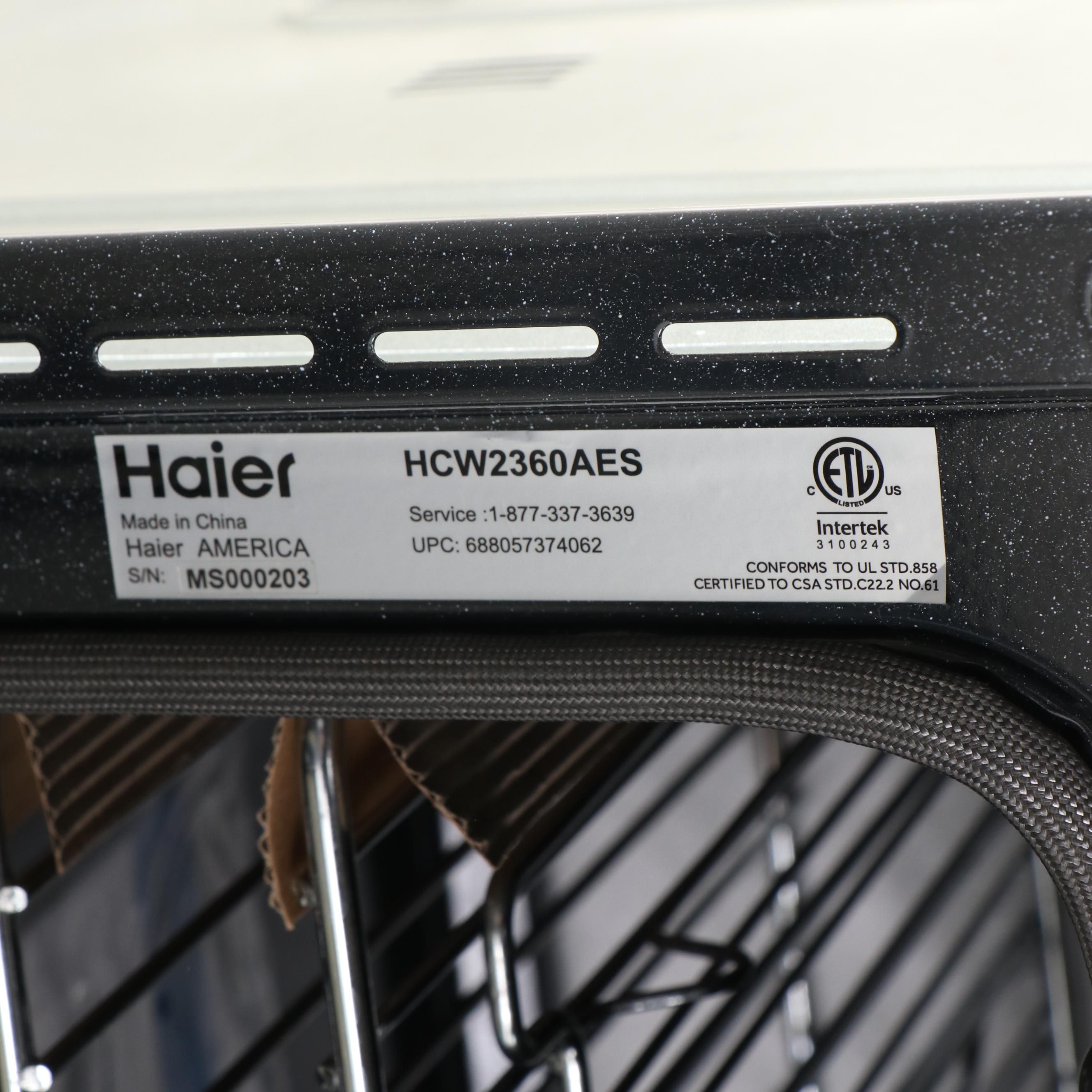 Haier 24" Stainless Steel Built-In Single Electric Convection Wall Oven