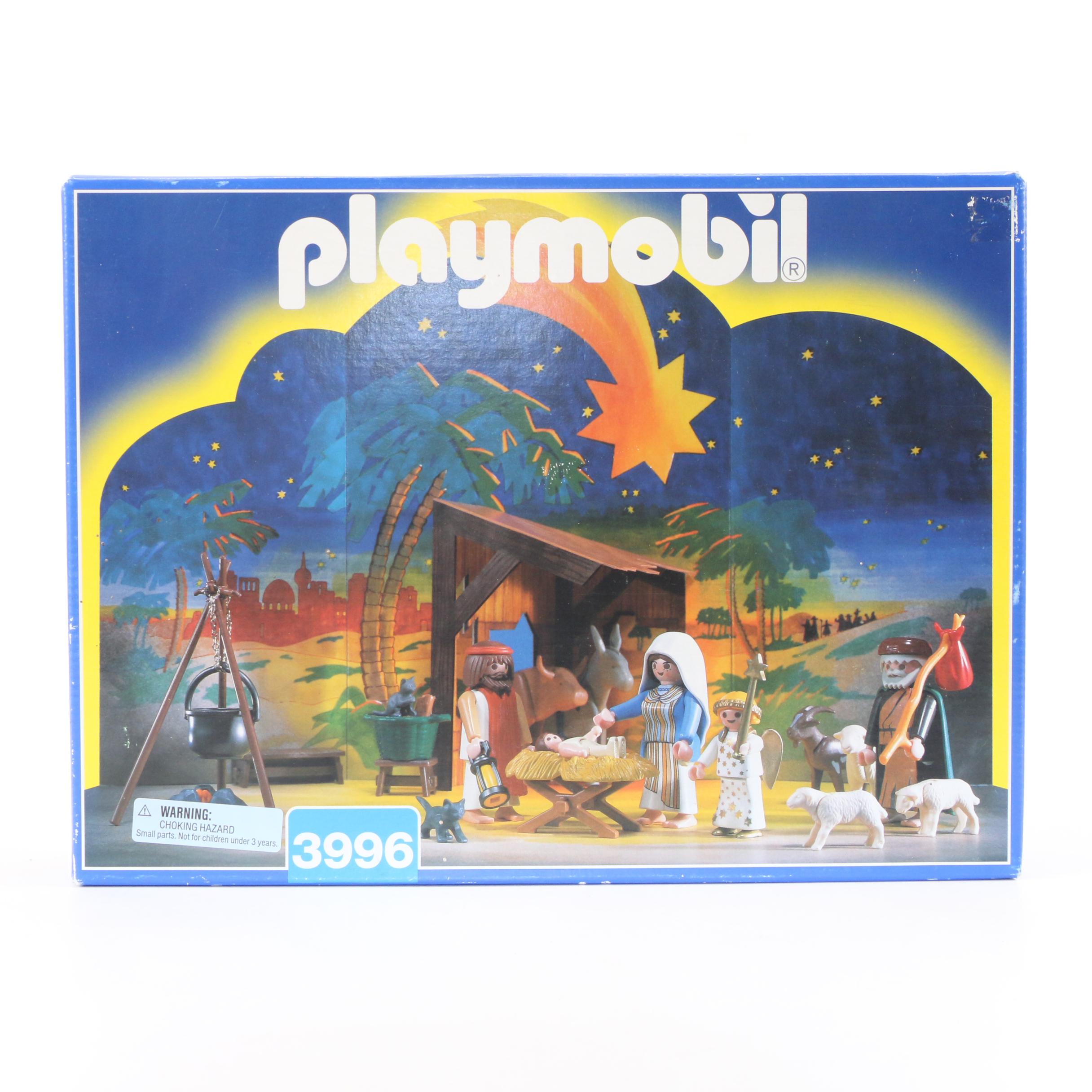 Christmas Pyramid with Playmobil Nativity Set