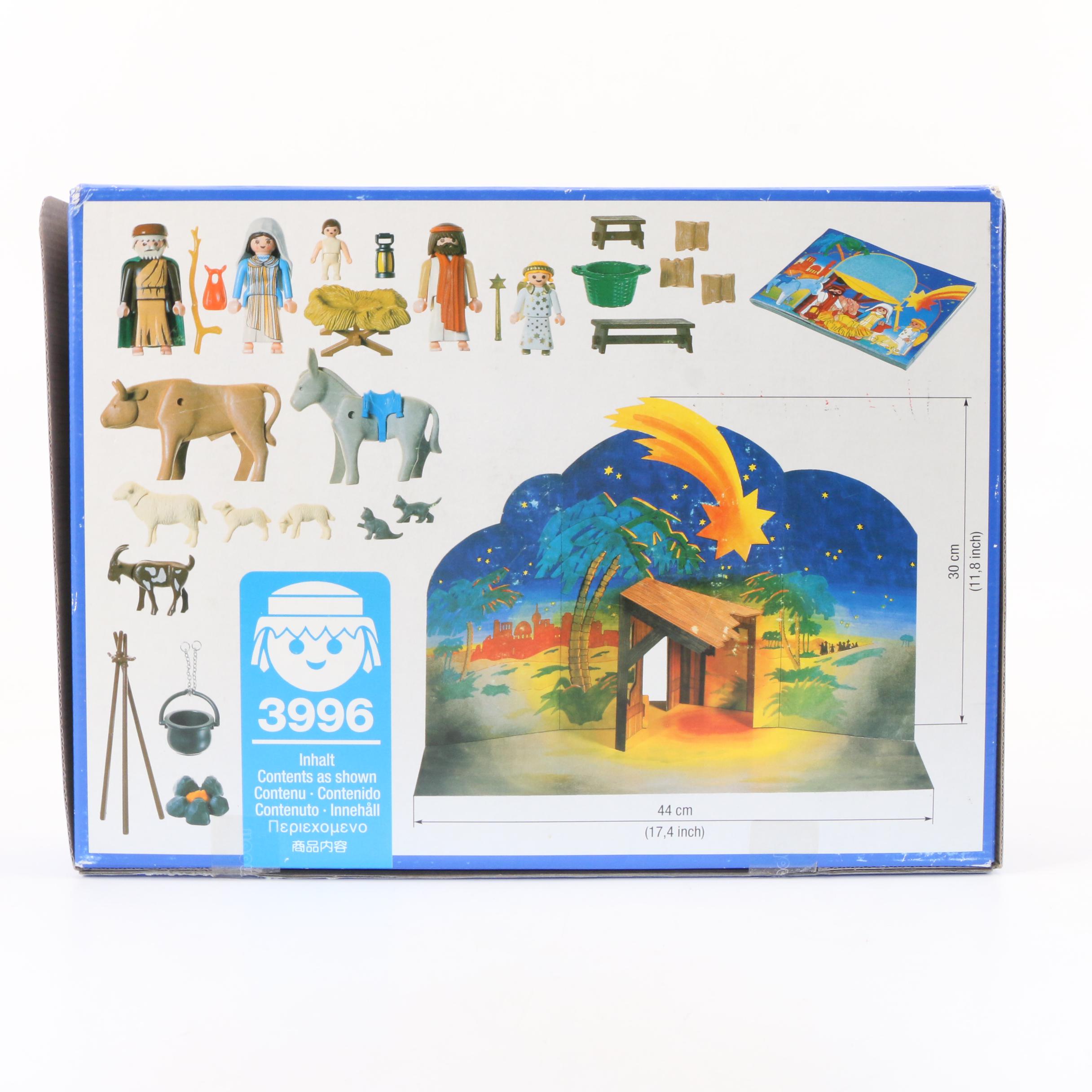 Christmas Pyramid with Playmobil Nativity Set