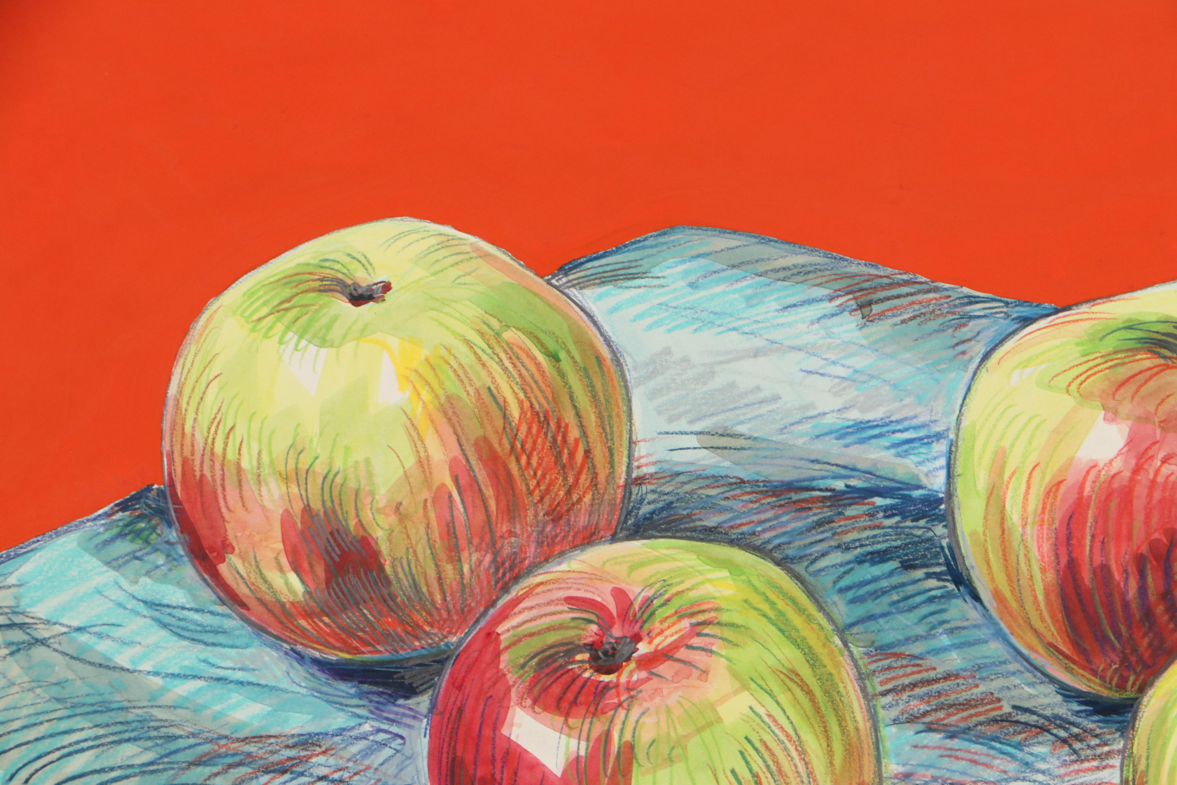 Robert Domin Still Life Mixed Media Drawing, Circa 1980