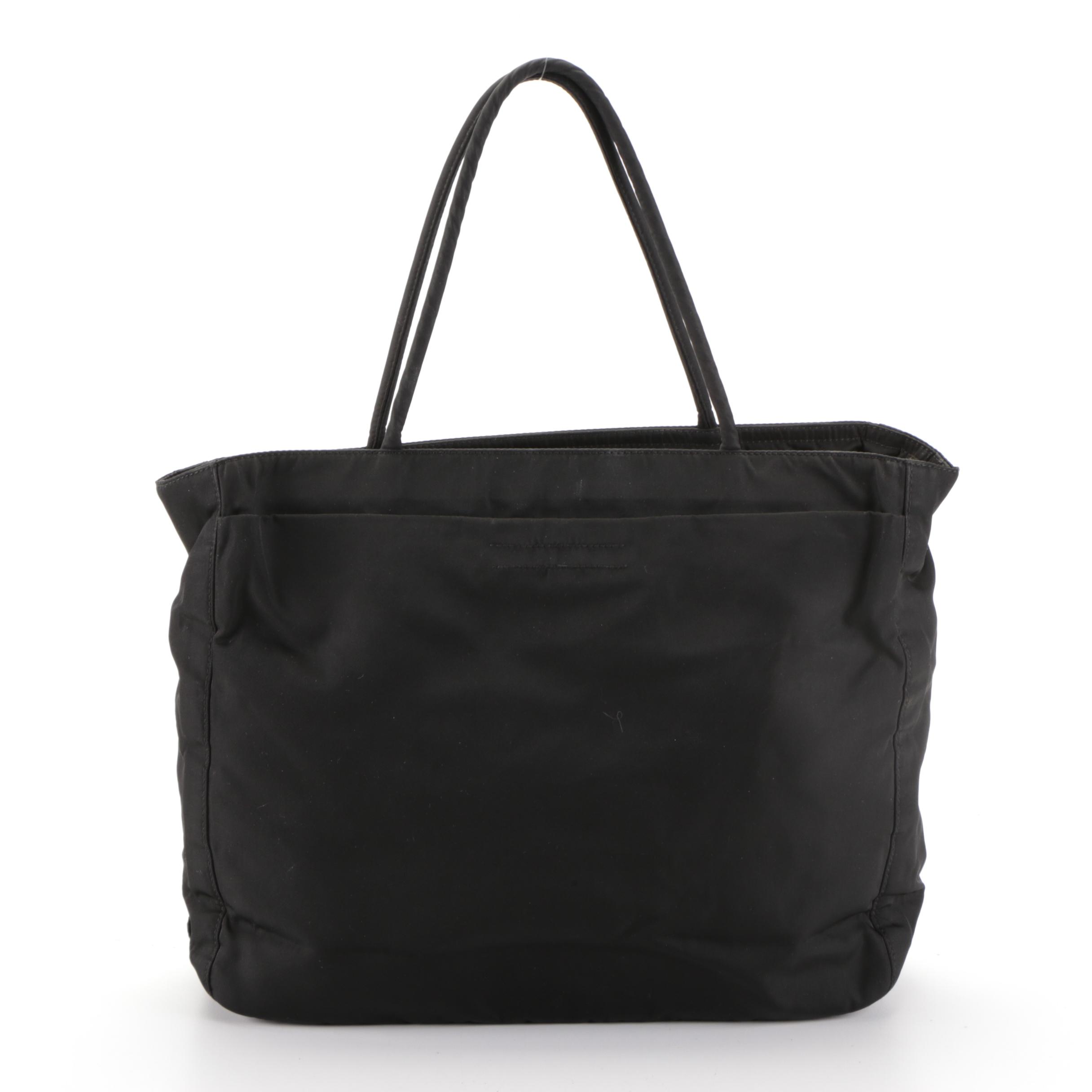 Prada Black Tessuto Nylon Tote Bag