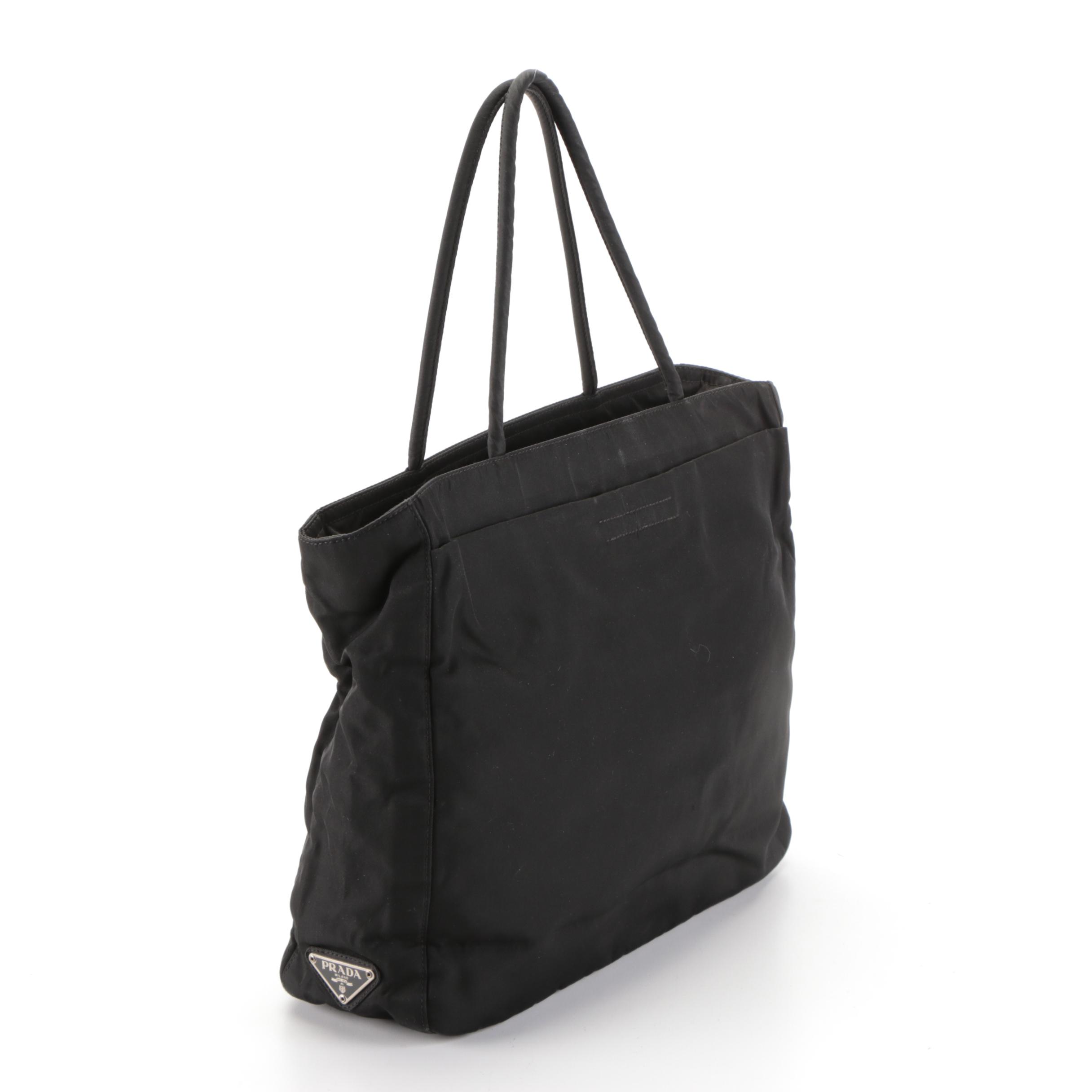 Prada Black Tessuto Nylon Tote Bag