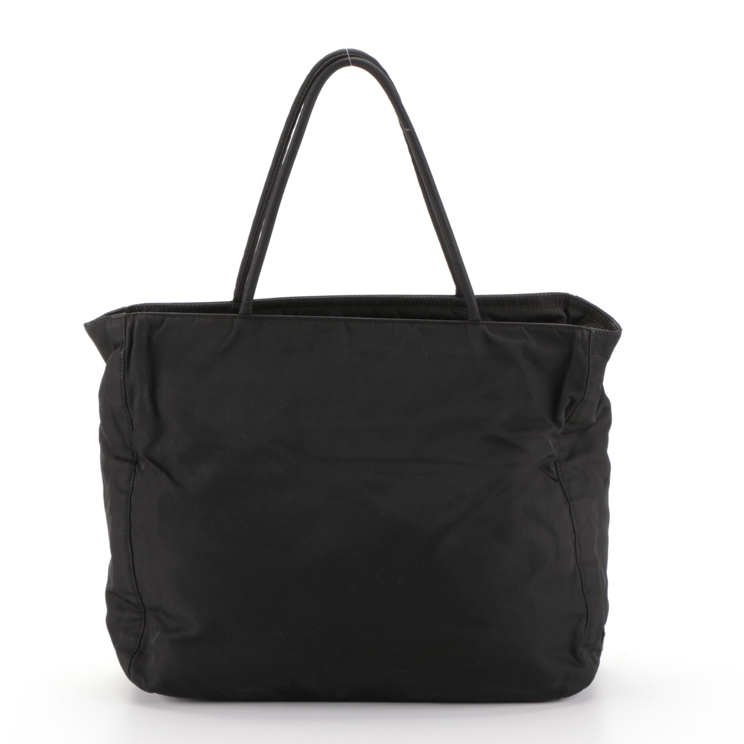 Prada Black Tessuto Nylon Tote Bag