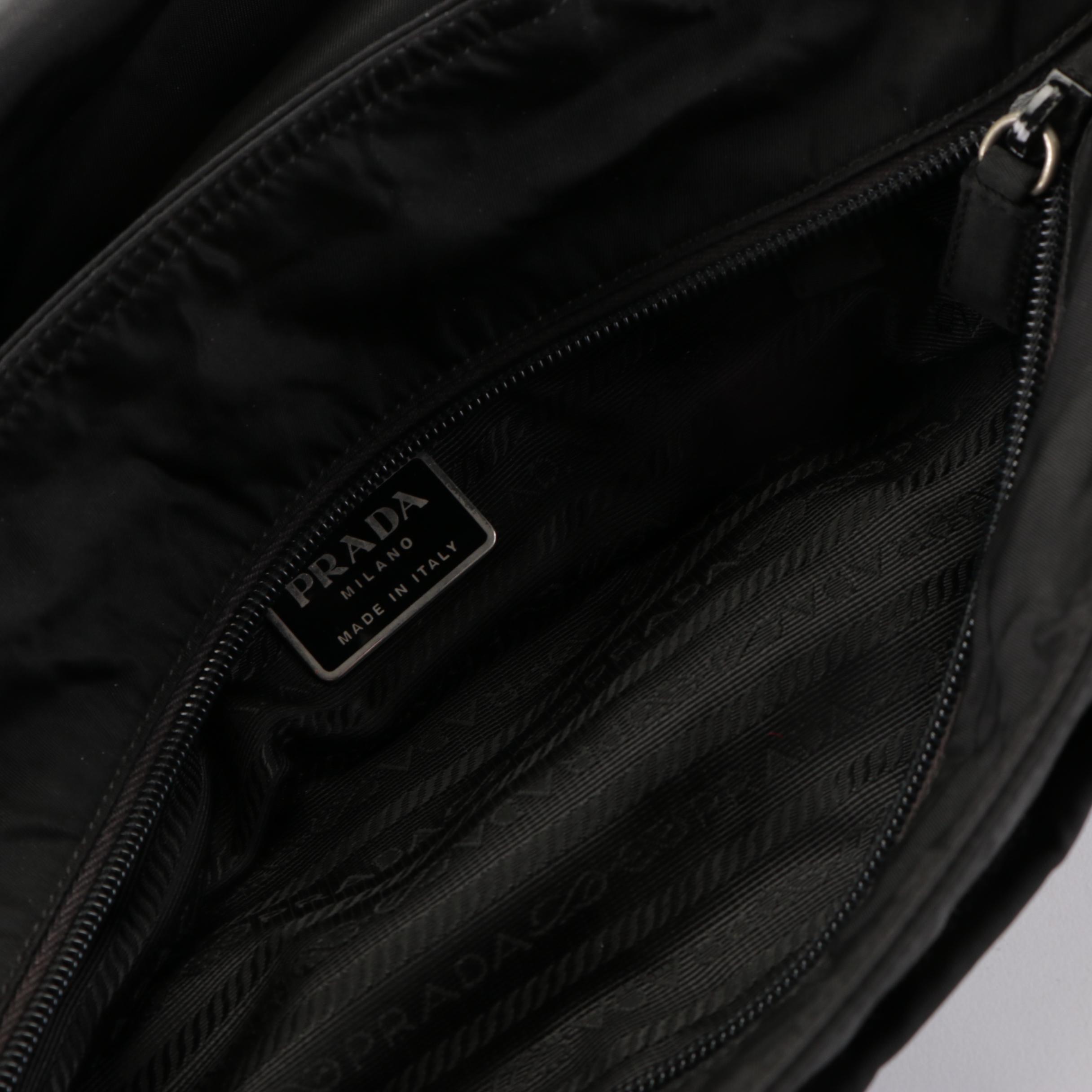 Prada Black Tessuto Nylon Tote Bag