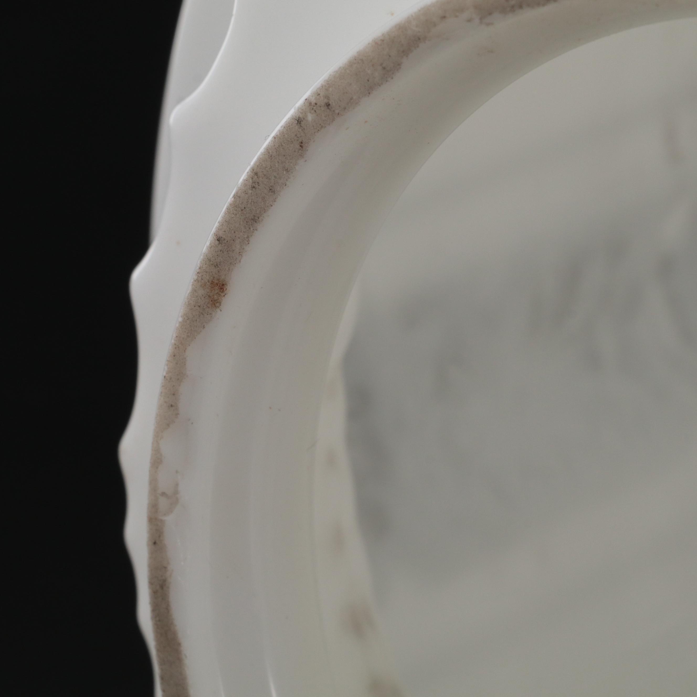 Art Deco Milk Glass Skyscraper Ceiling Pendant Lamp Shade, Early/ Mid-20th C.