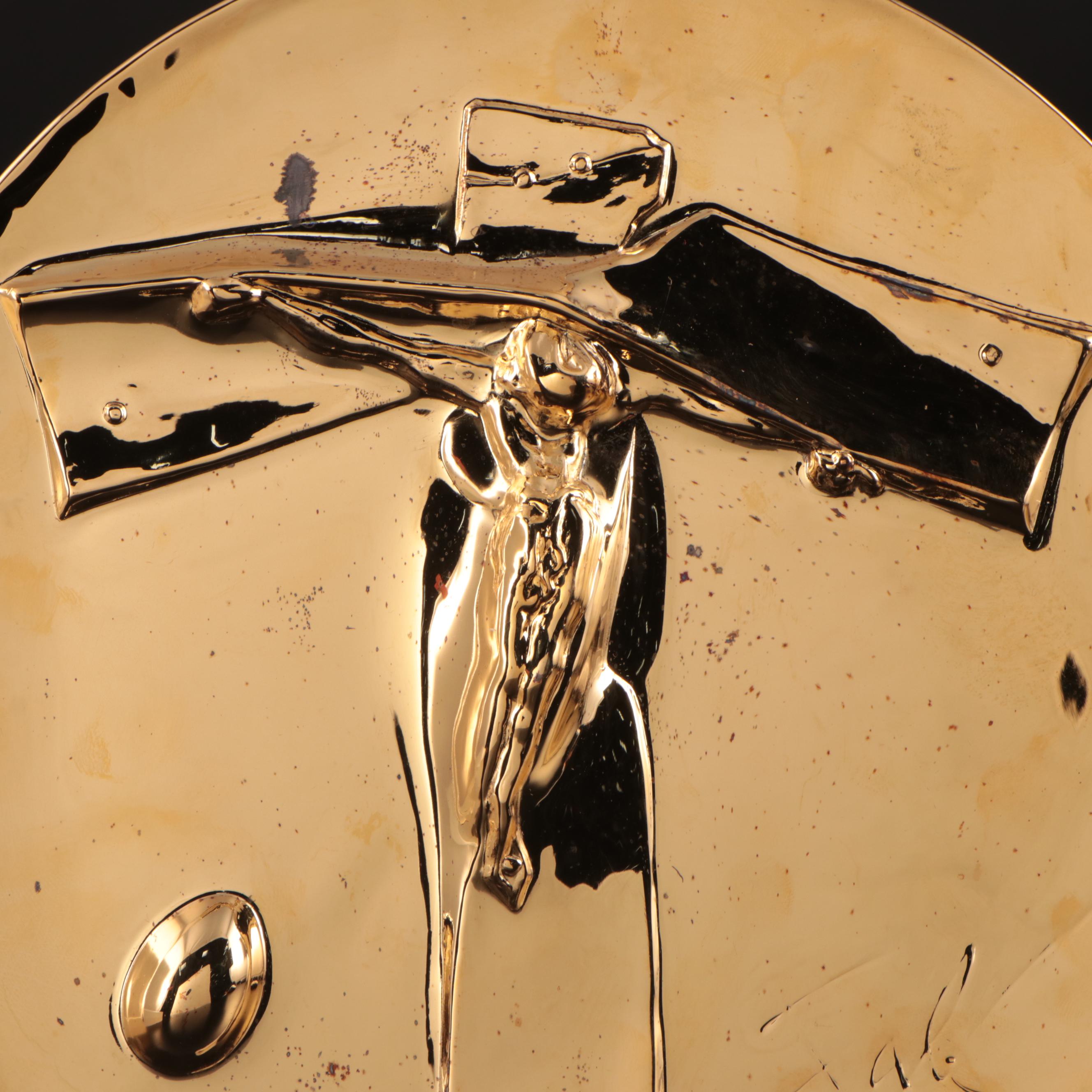 Lincoln Mint "Easter Christ" Sterling Silver Plate by Salvador Dalí, 1972