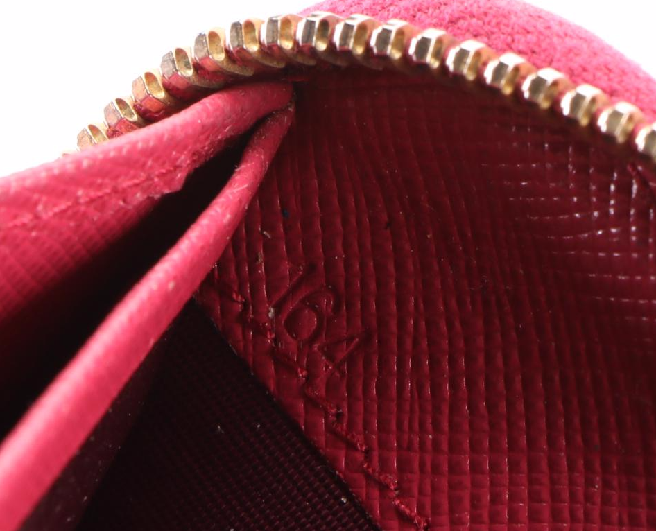 Prada Zip-Around Wallet in Pink Saffiano Leather