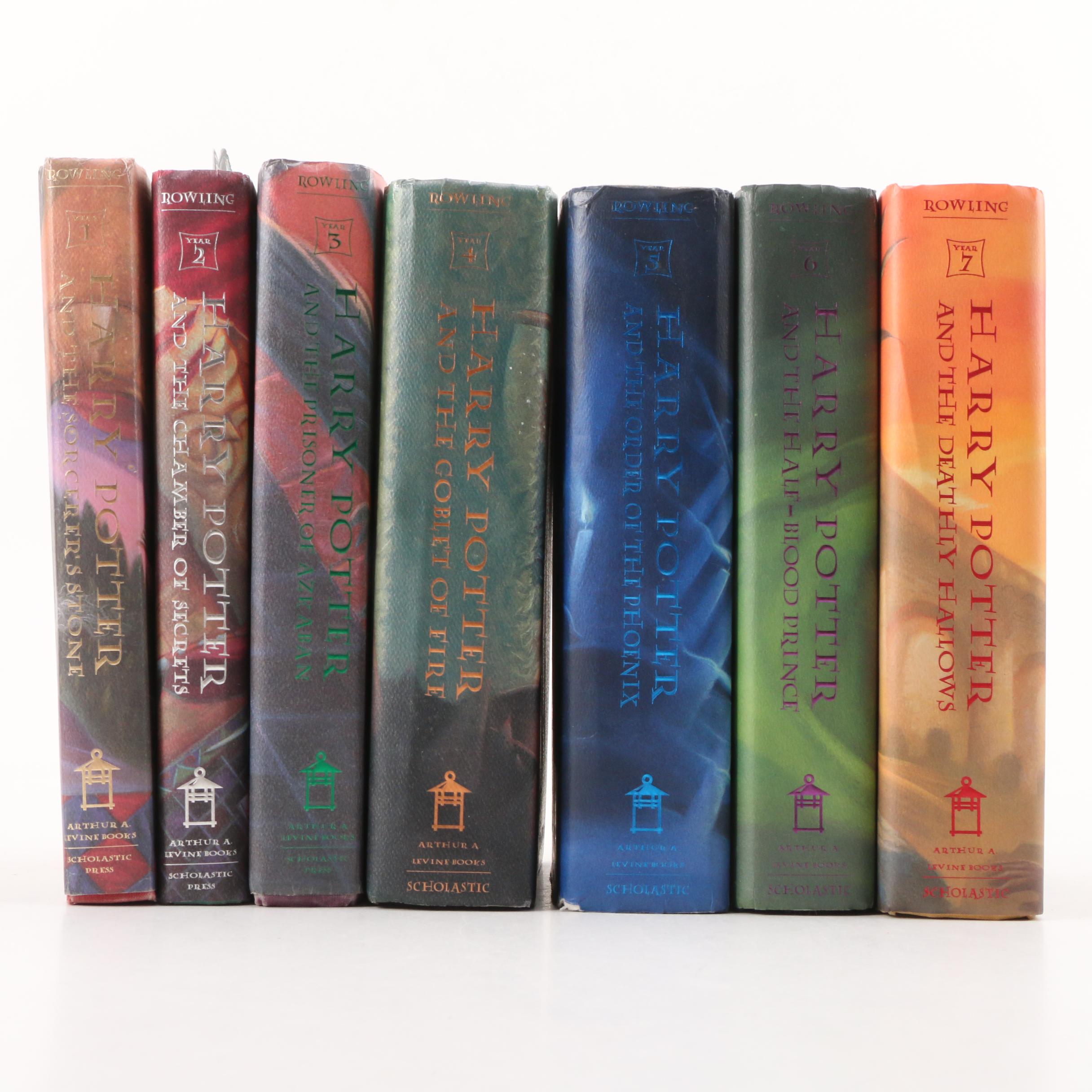 Complete "Harry Potter" Series by J.K. Rowling Including First American Editions