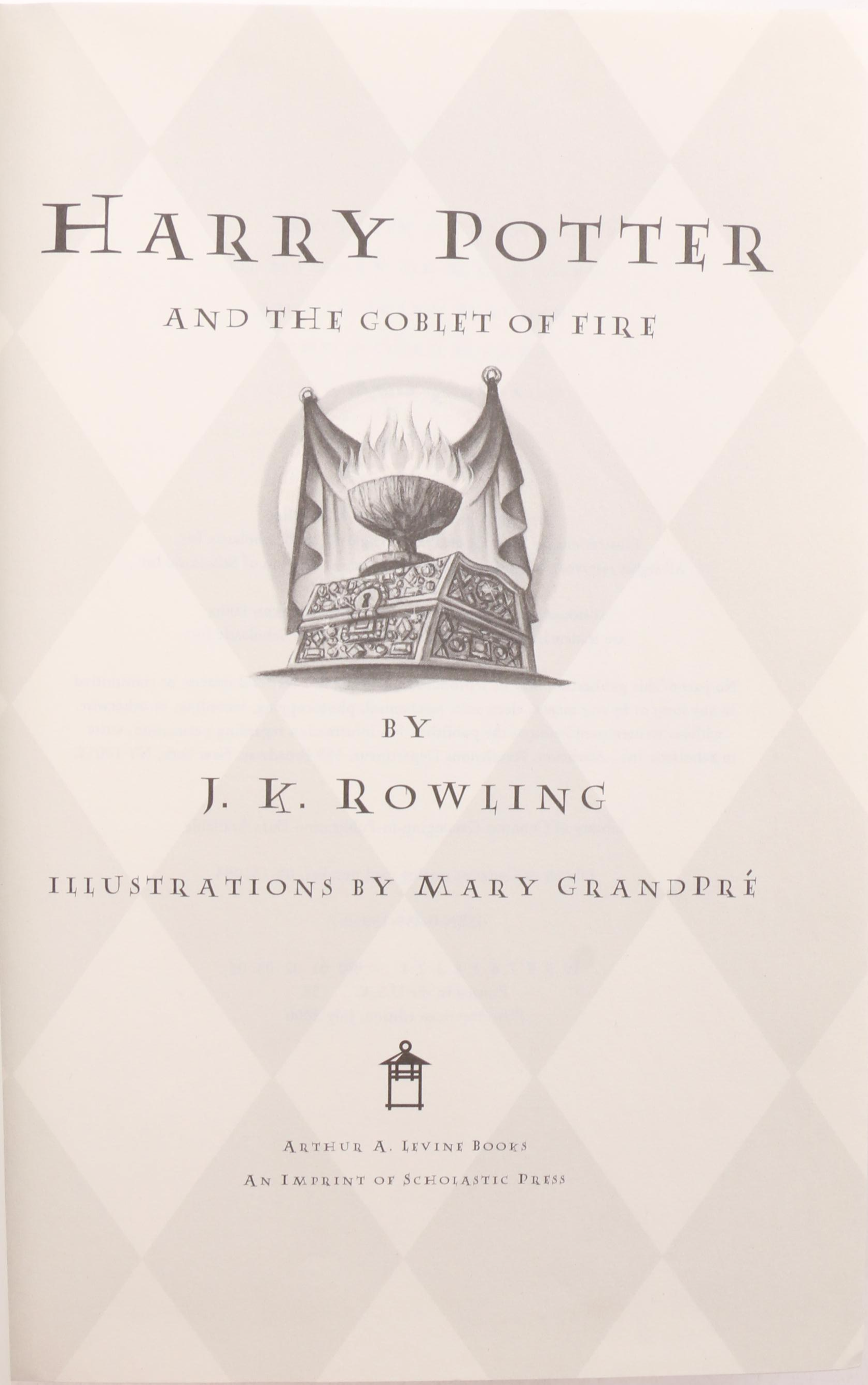 Complete "Harry Potter" Series by J.K. Rowling Including First American Editions