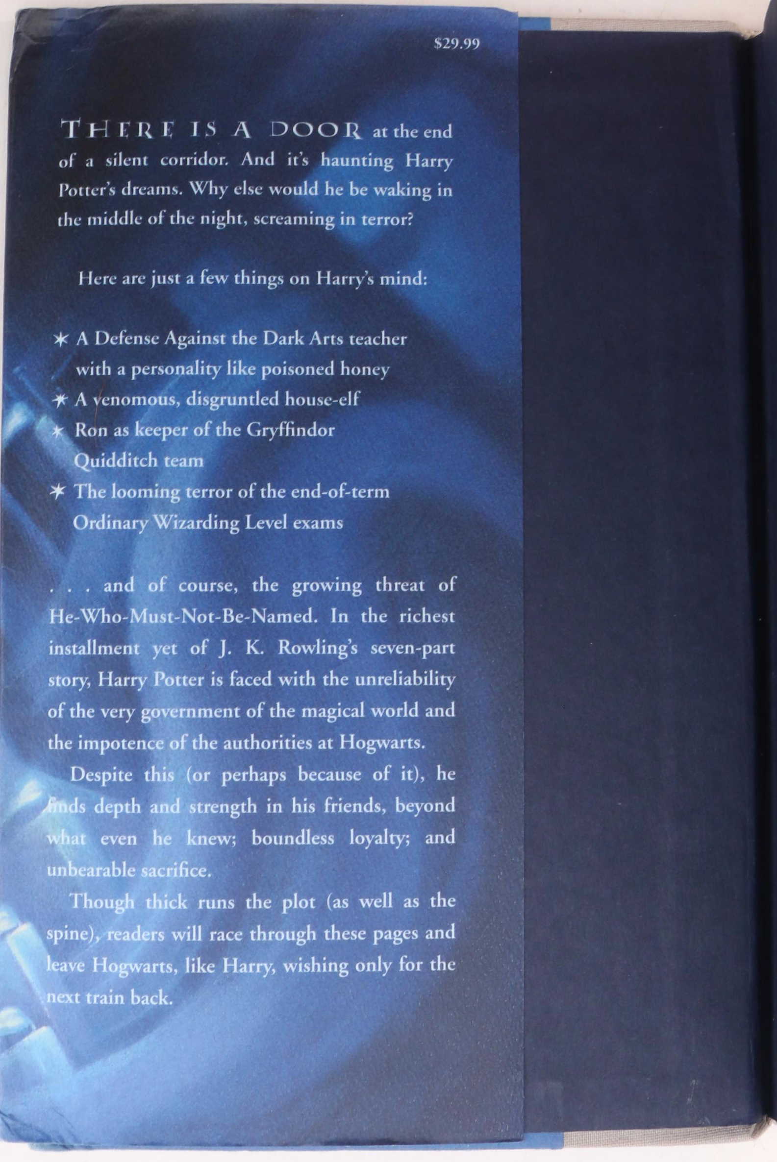 Complete "Harry Potter" Series by J.K. Rowling Including First American Editions