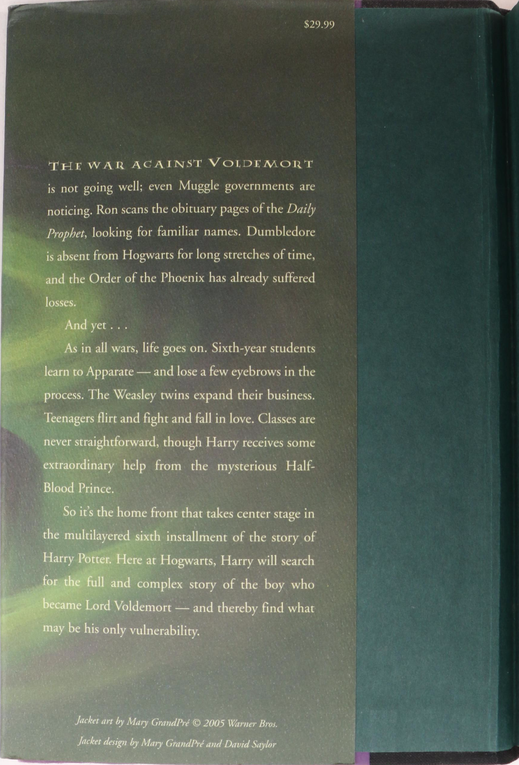 Complete "Harry Potter" Series by J.K. Rowling Including First American Editions