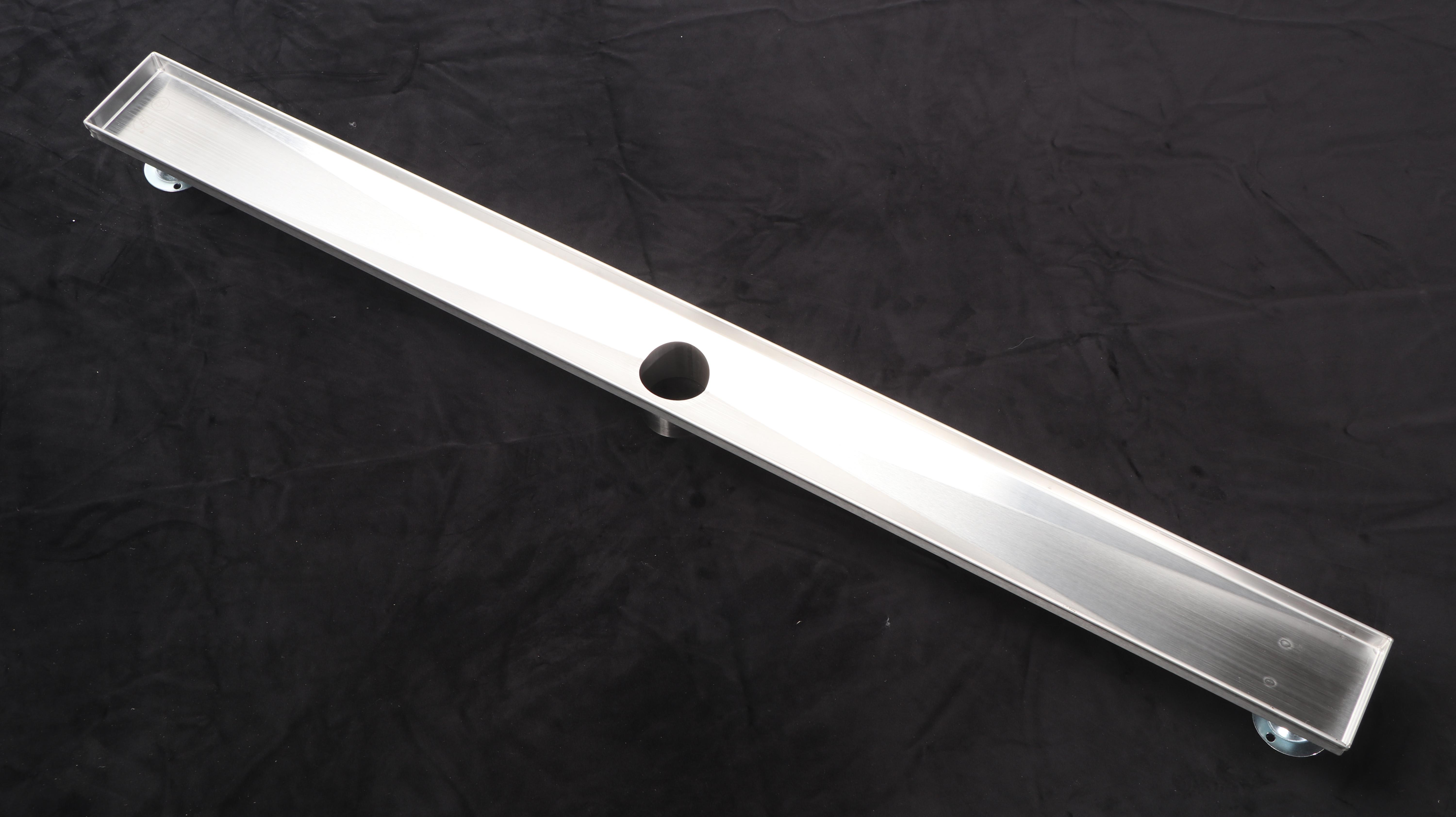 Brushed Stainless Steel 40" Linear Tile-In Shower Drain