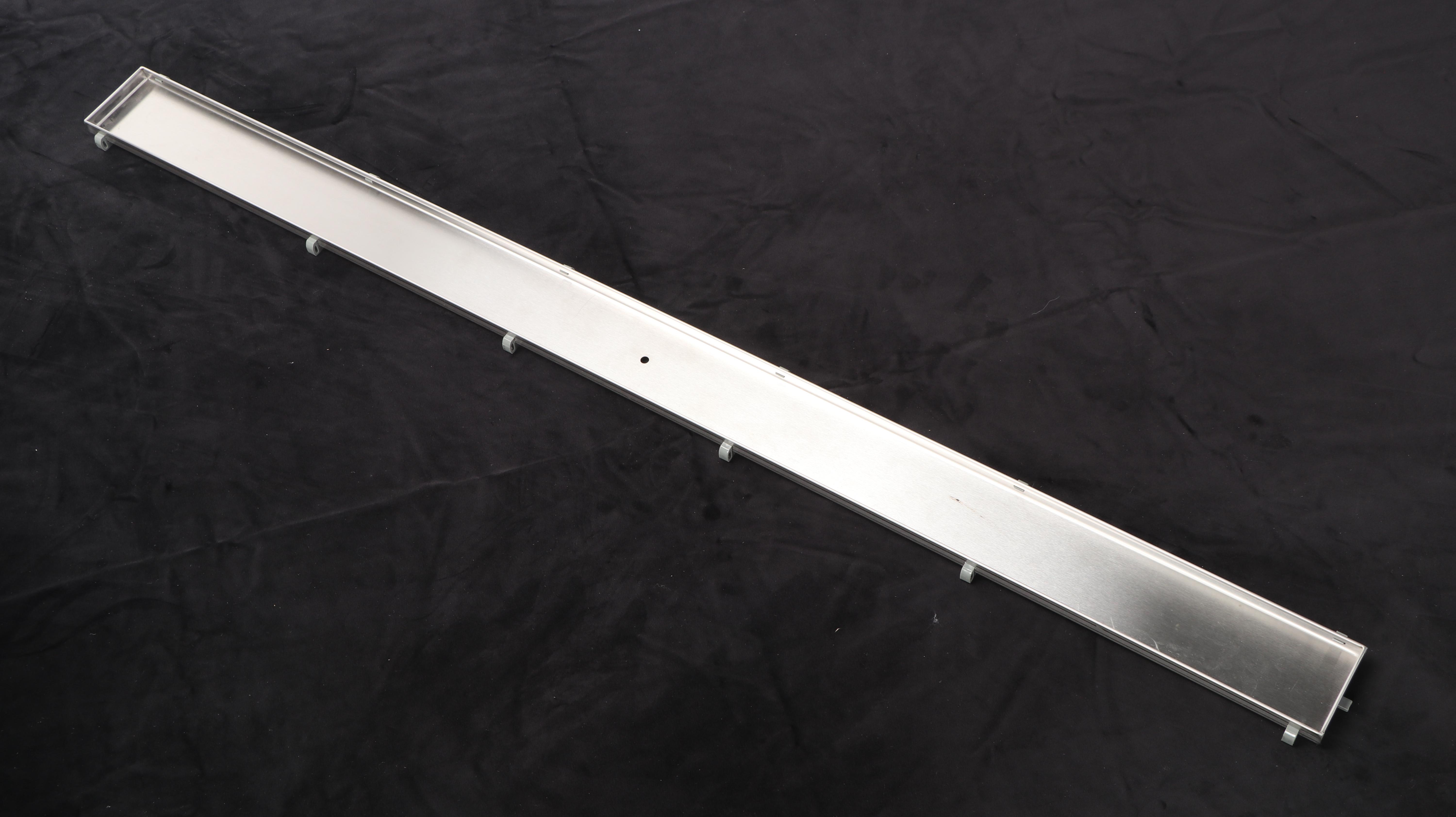 Brushed Stainless Steel 40" Linear Tile-In Shower Drain