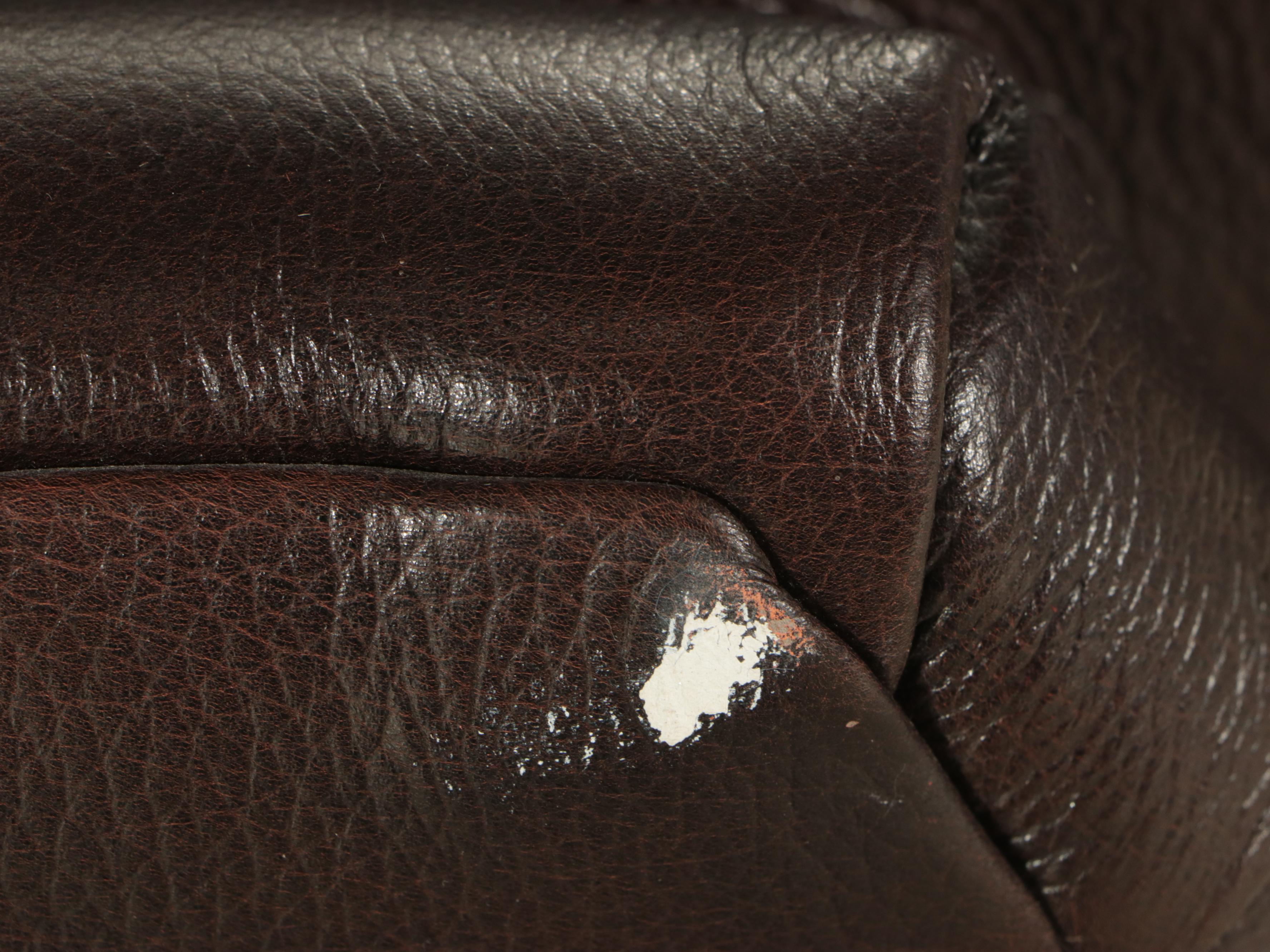 Arhaus "Brentwood" Leather Two-Piece Sectional Sofa with Chaise