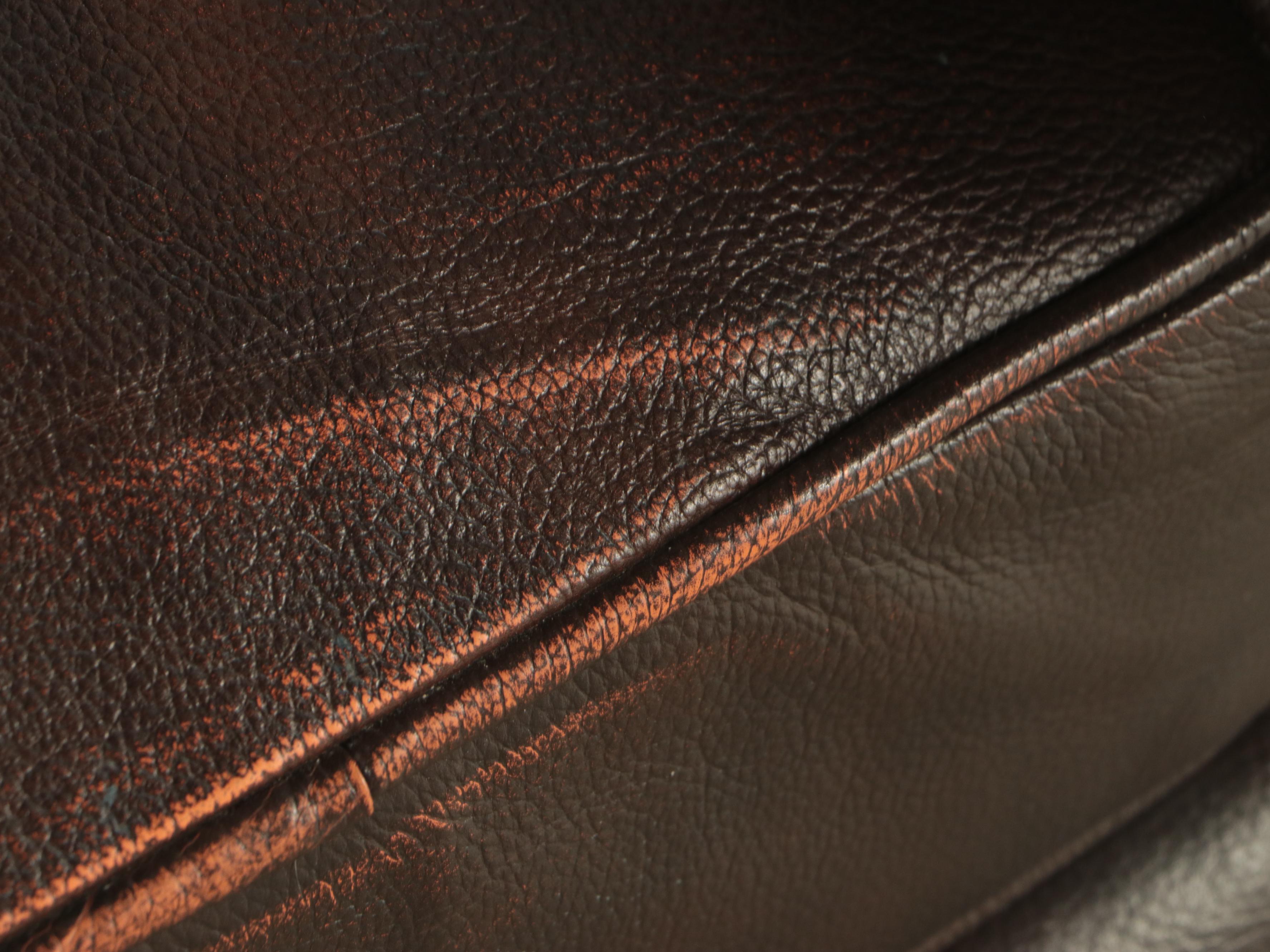 Arhaus "Brentwood" Leather Two-Piece Sectional Sofa with Chaise