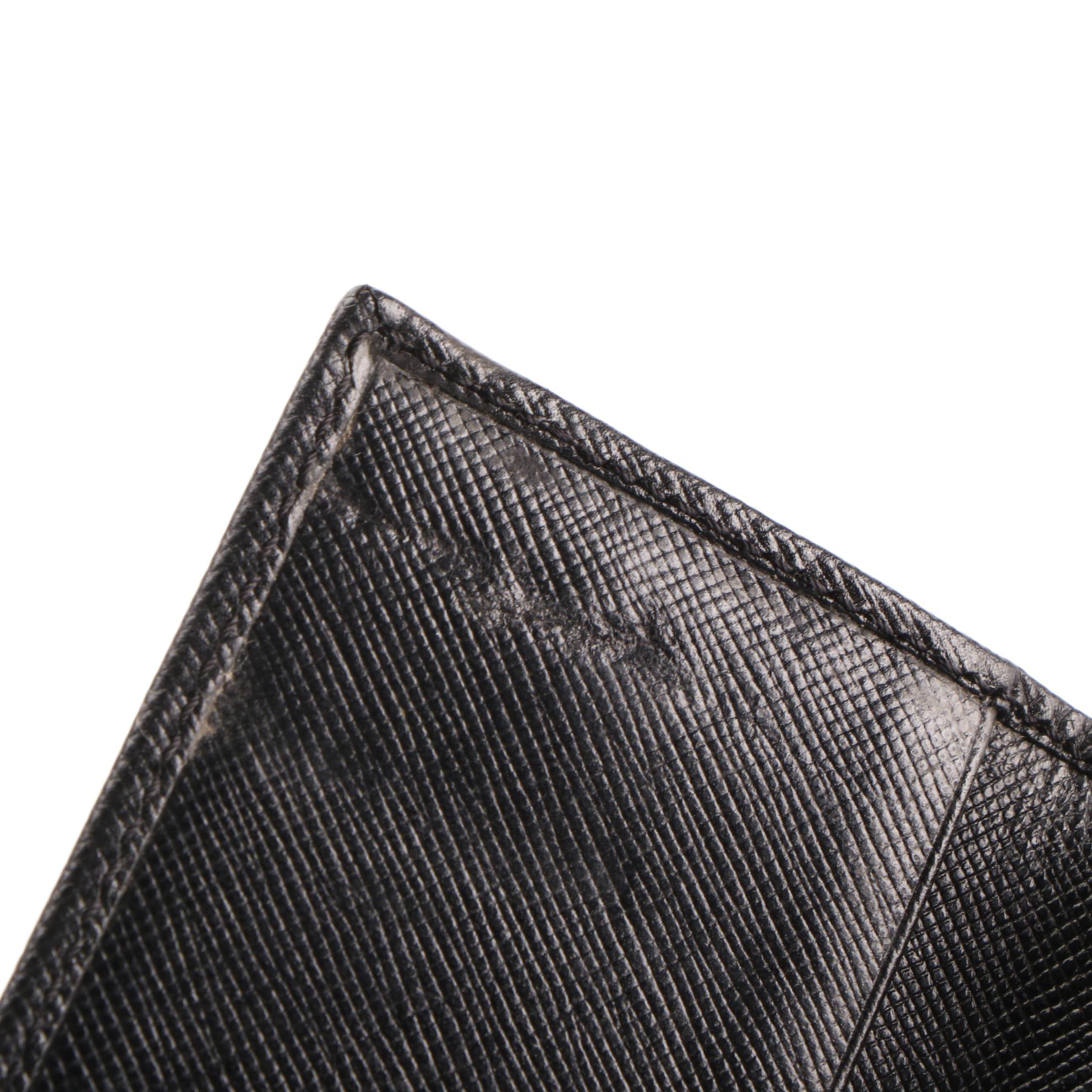 Prada Six-Key Holder in Black Saffiano Leather