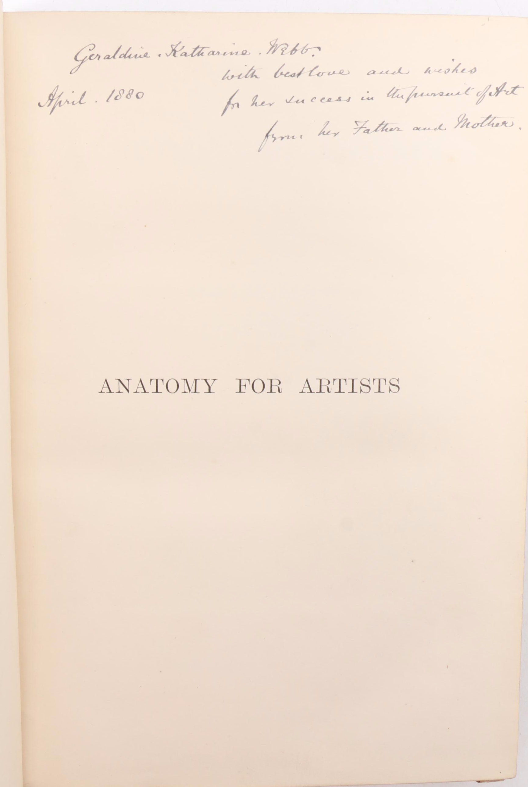 First Edition "Anatomy for Artists" by John Marshall with More Art Anatomy Books