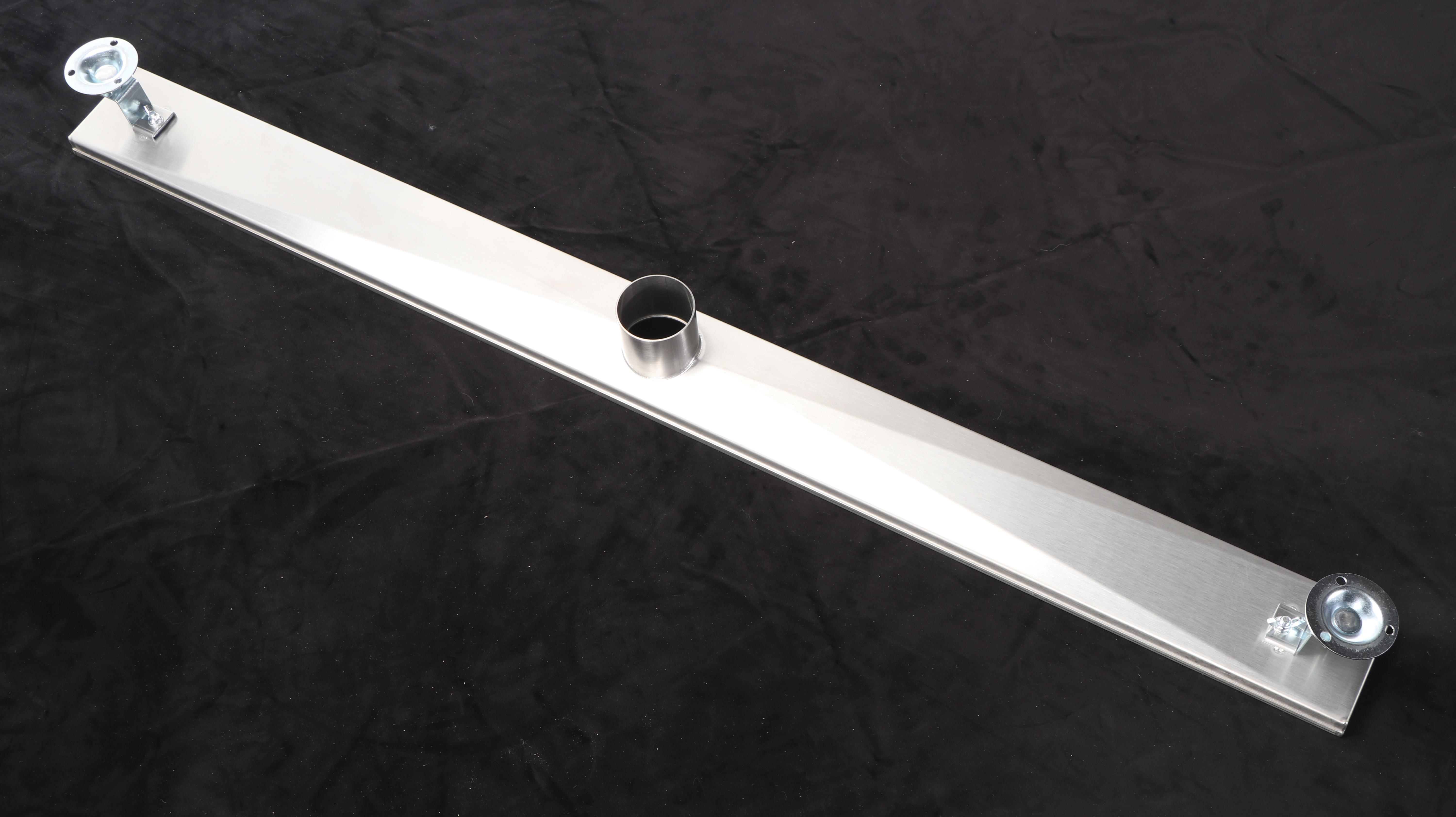 40" Linear Tile-In Shower Drain in Brushed Stainless Steel