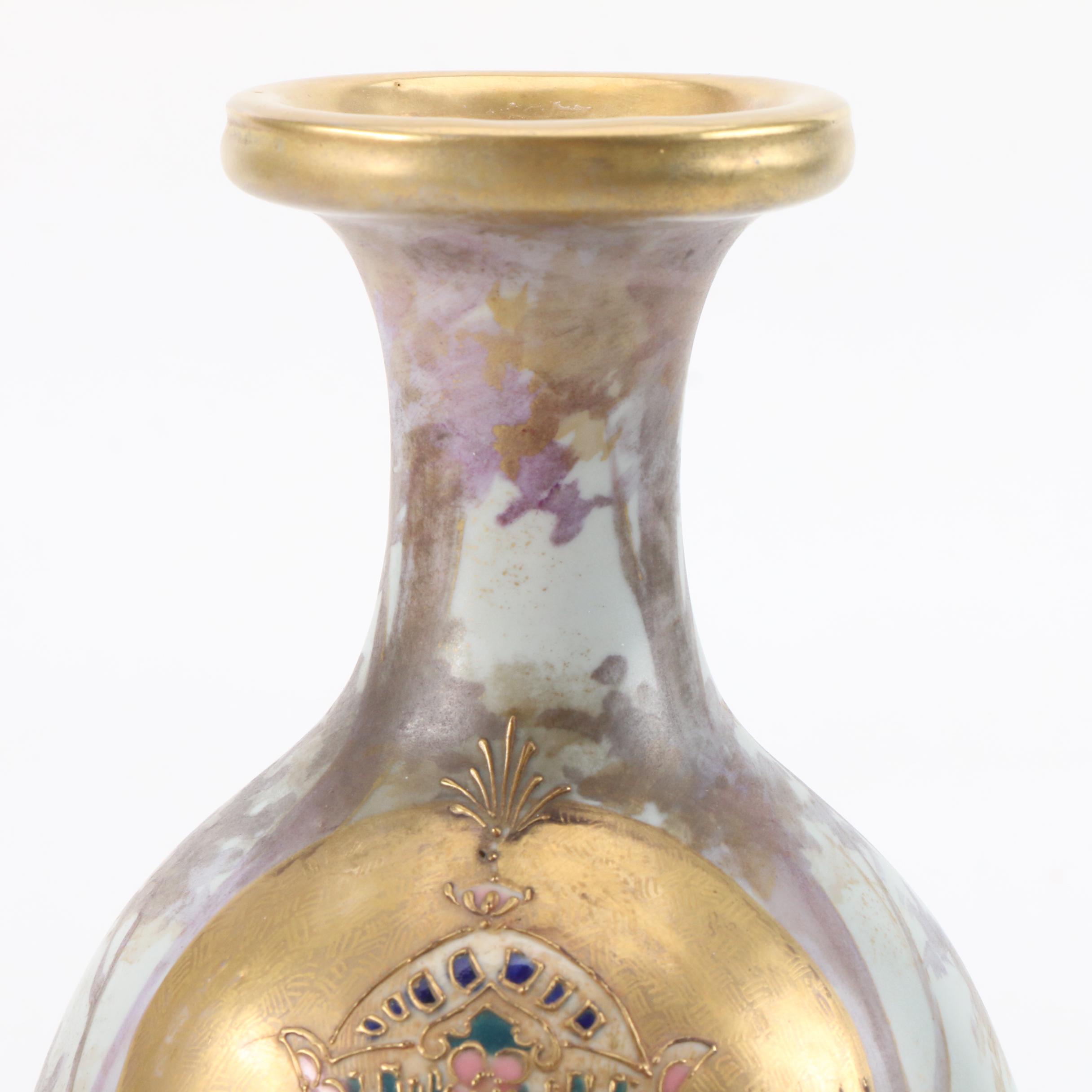 RStK Turn-Teplitz Amphora Art Nouveau Princess Porcelain Vase