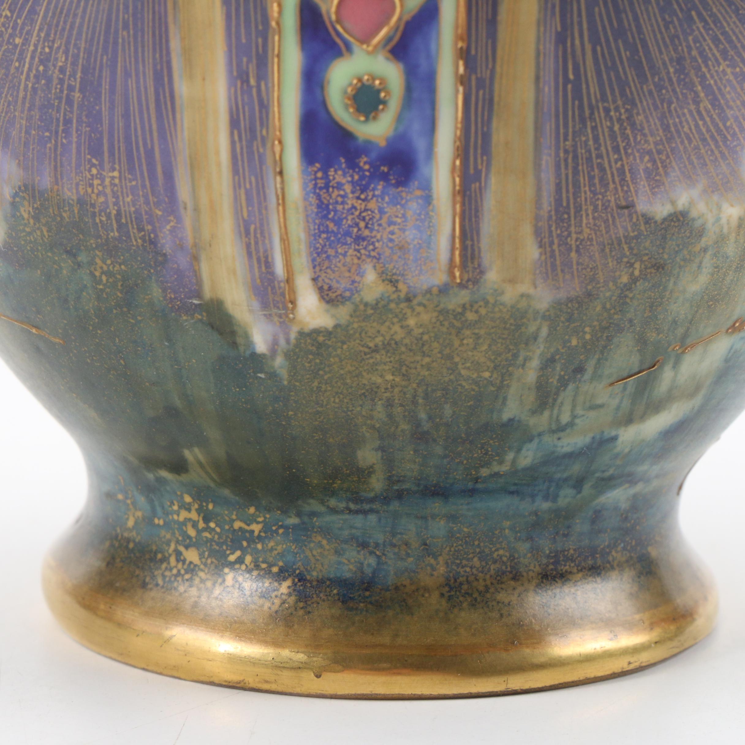 RStK Turn-Teplitz Amphora Art Nouveau Princess Porcelain Vase