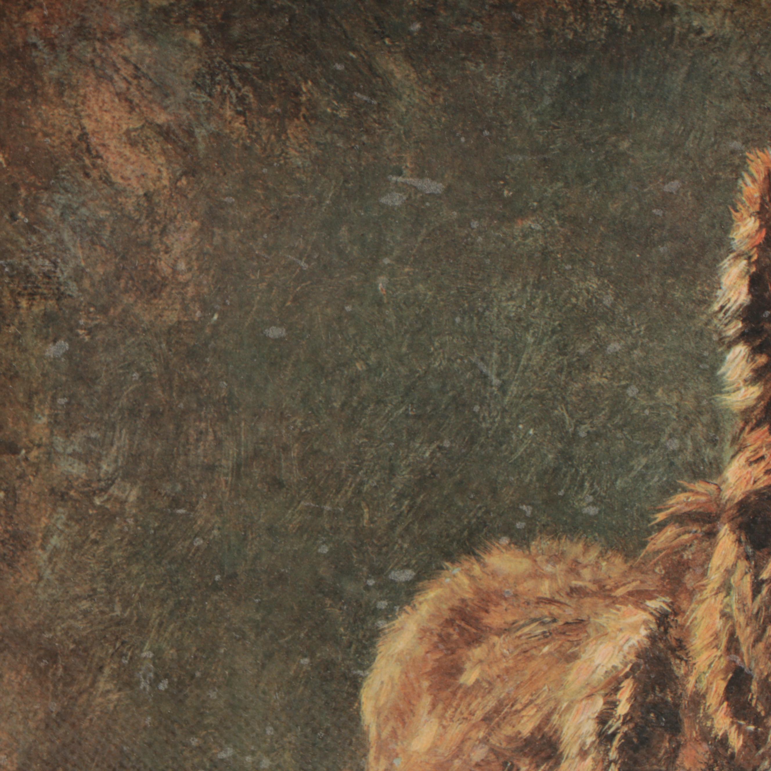 Collotype After Filippo Palizzi "Asinello in Cammino"