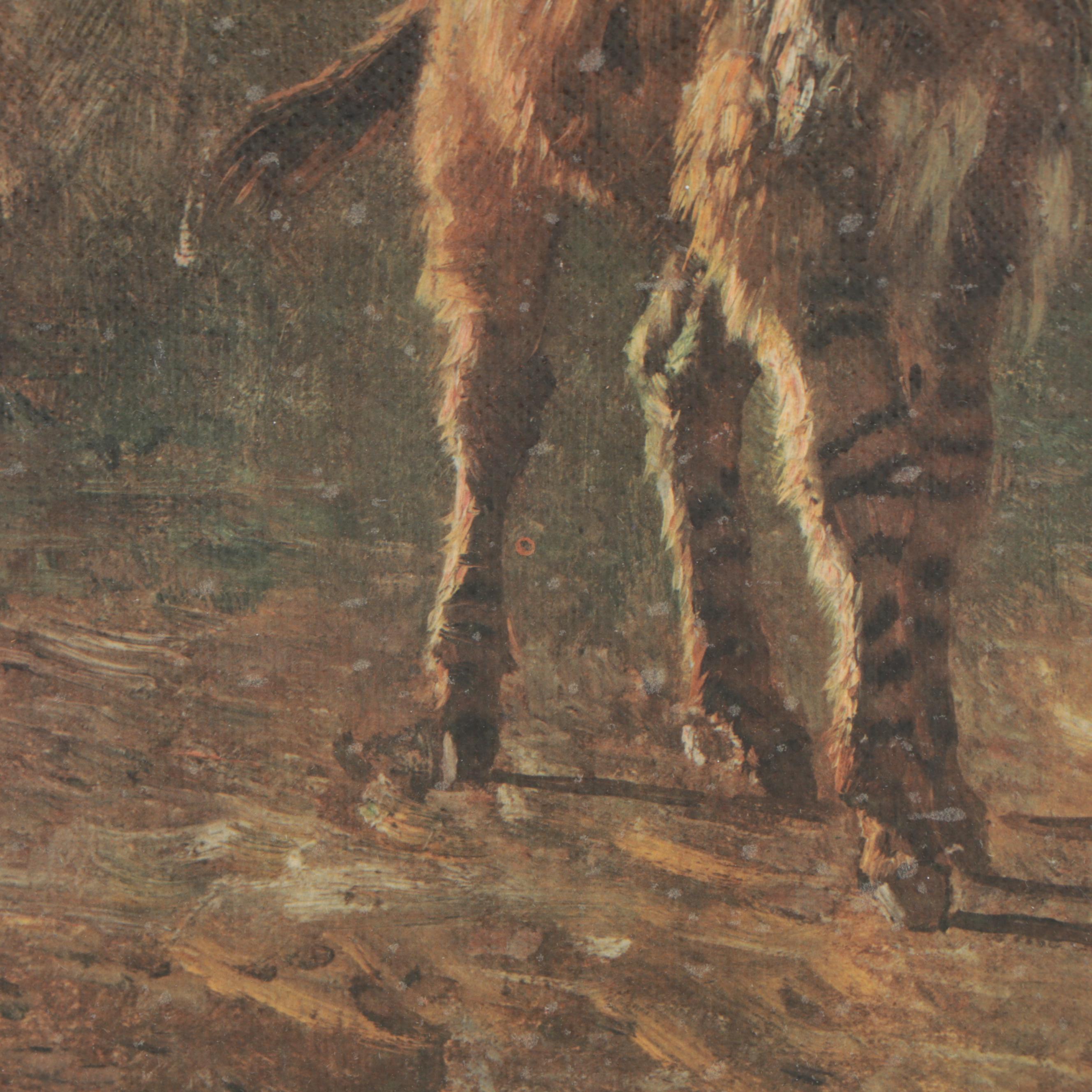 Collotype After Filippo Palizzi "Asinello in Cammino"