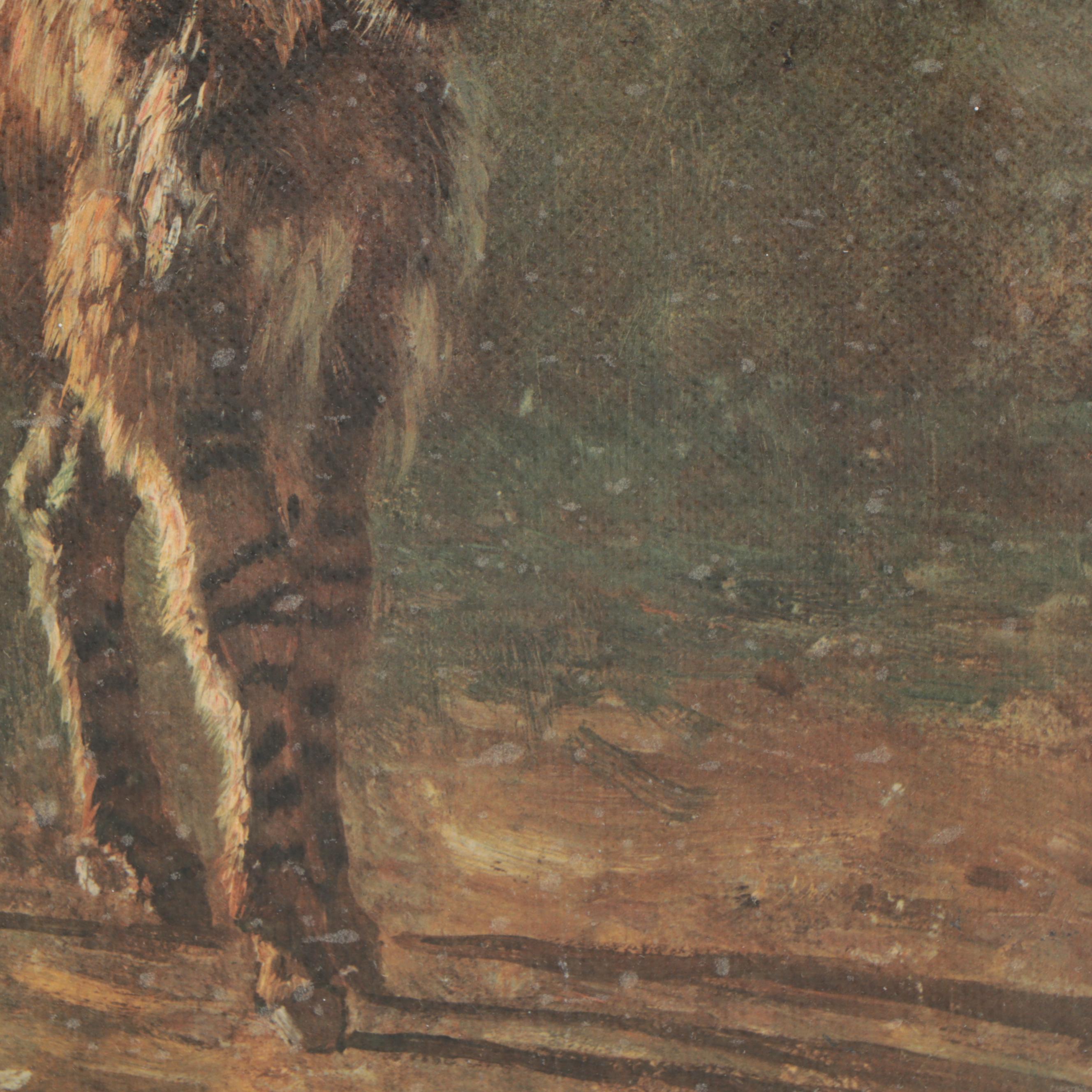 Collotype After Filippo Palizzi "Asinello in Cammino"