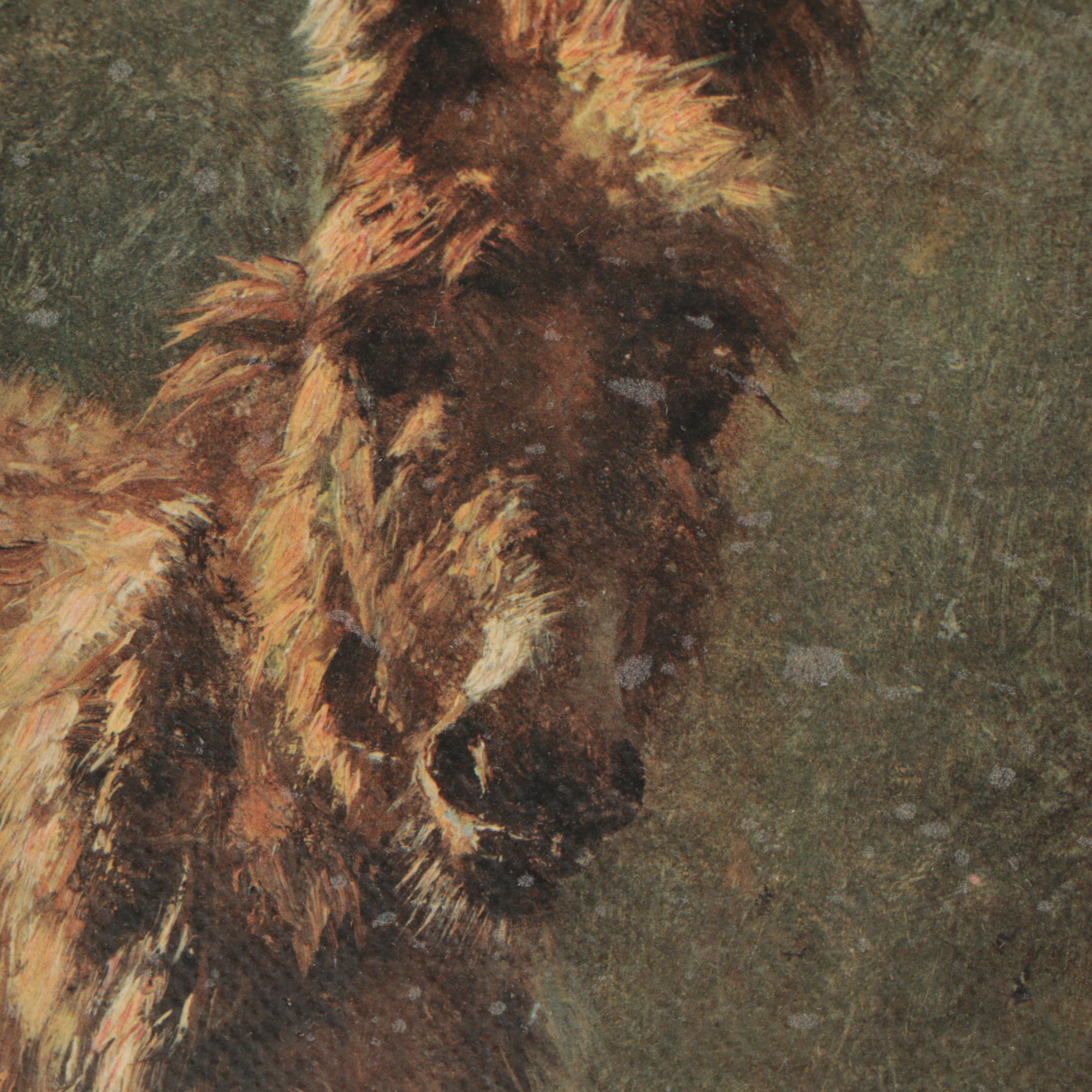 Collotype After Filippo Palizzi "Asinello in Cammino"